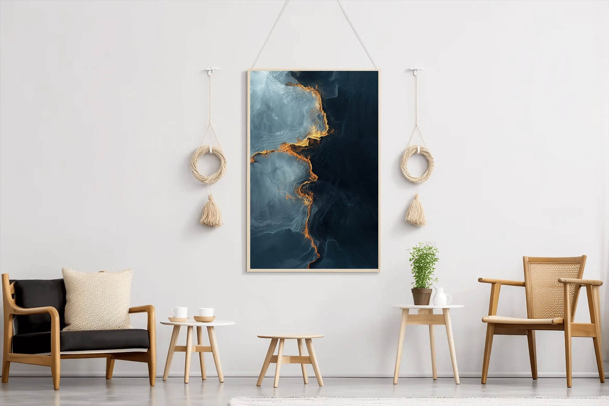 Black And Gold With Color Wall Art - beink online art store