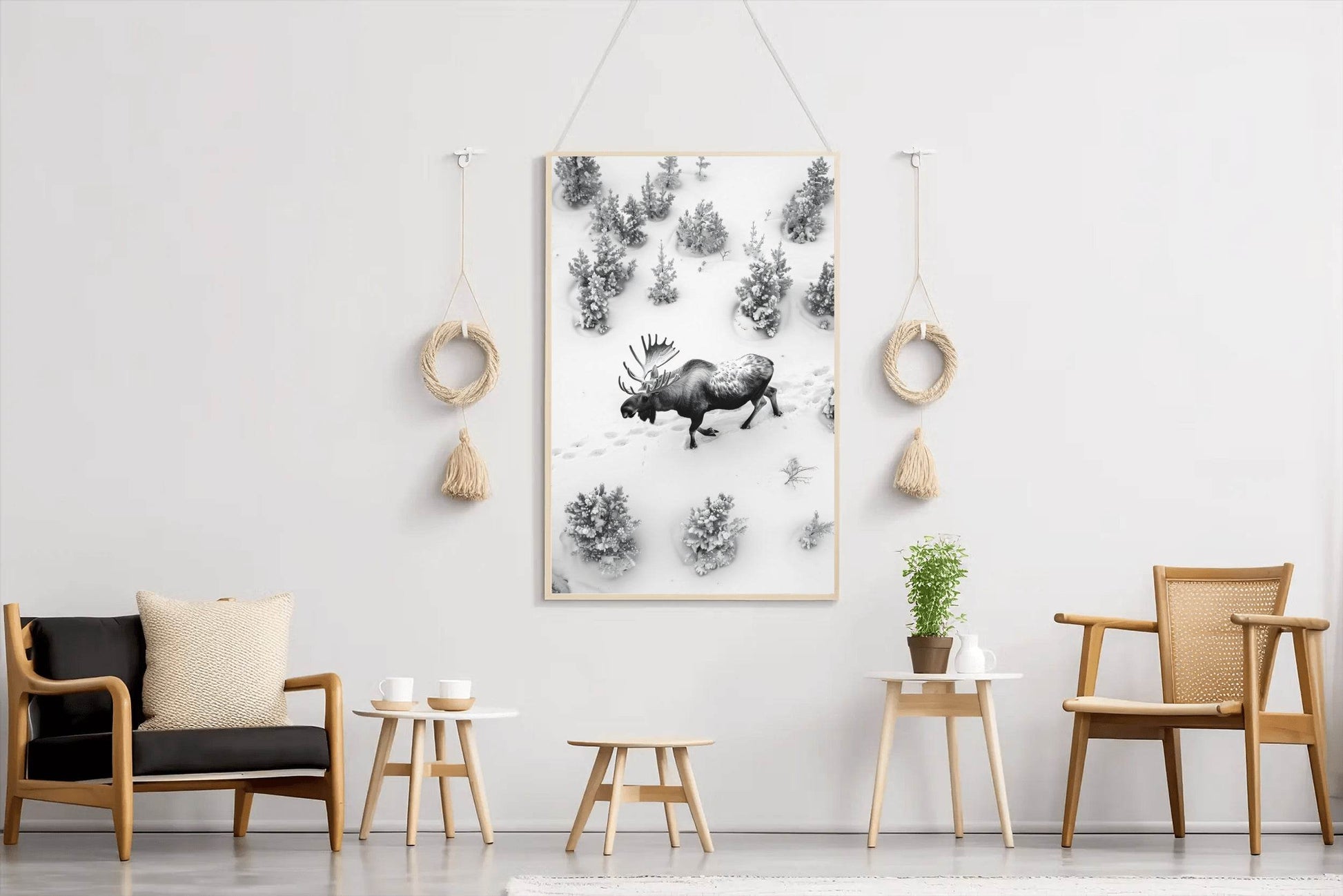 Alaska Moose Animal Wall Art - beink online art store