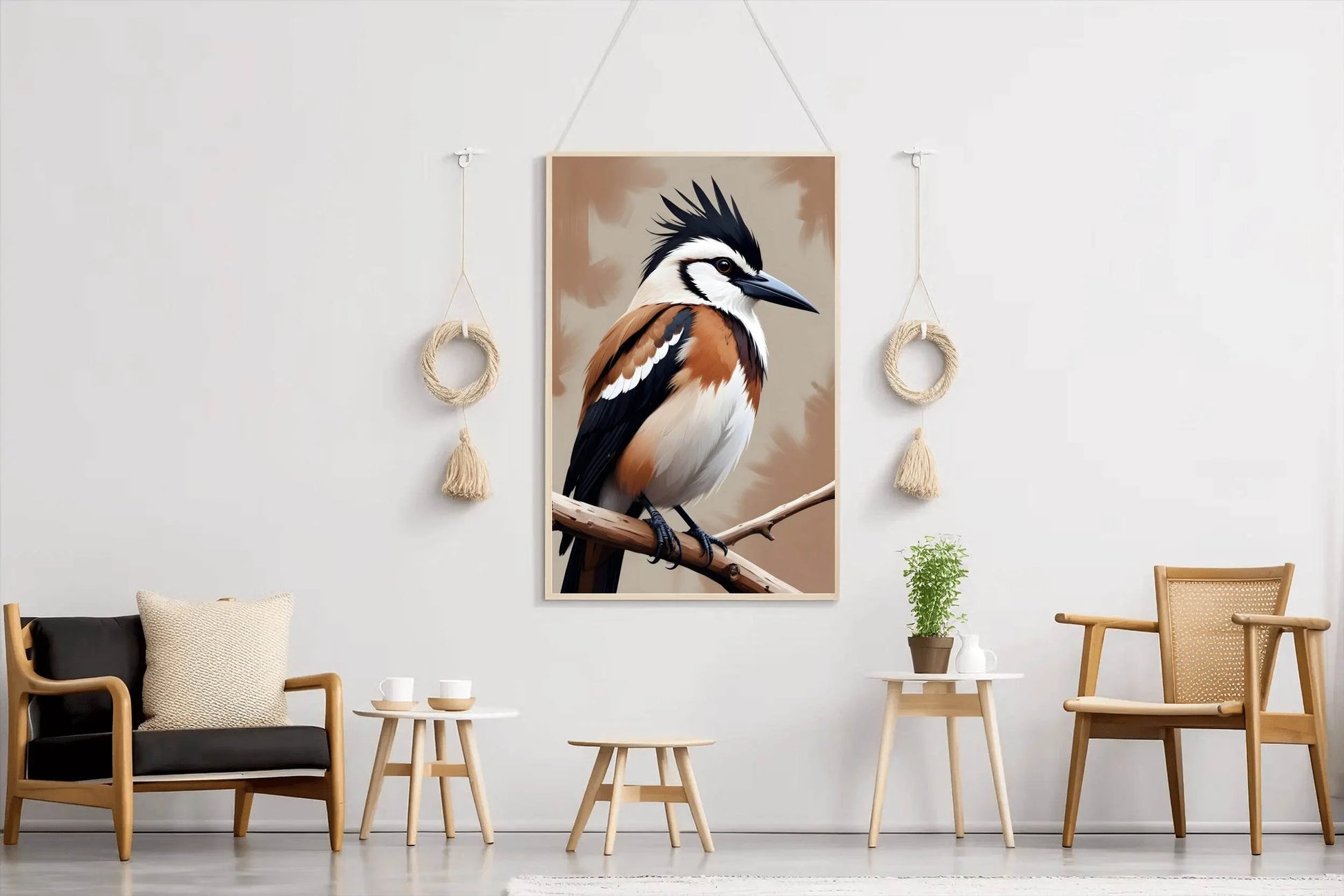 Watercolor Painting of Jay Bird Wall Art - beink online art store