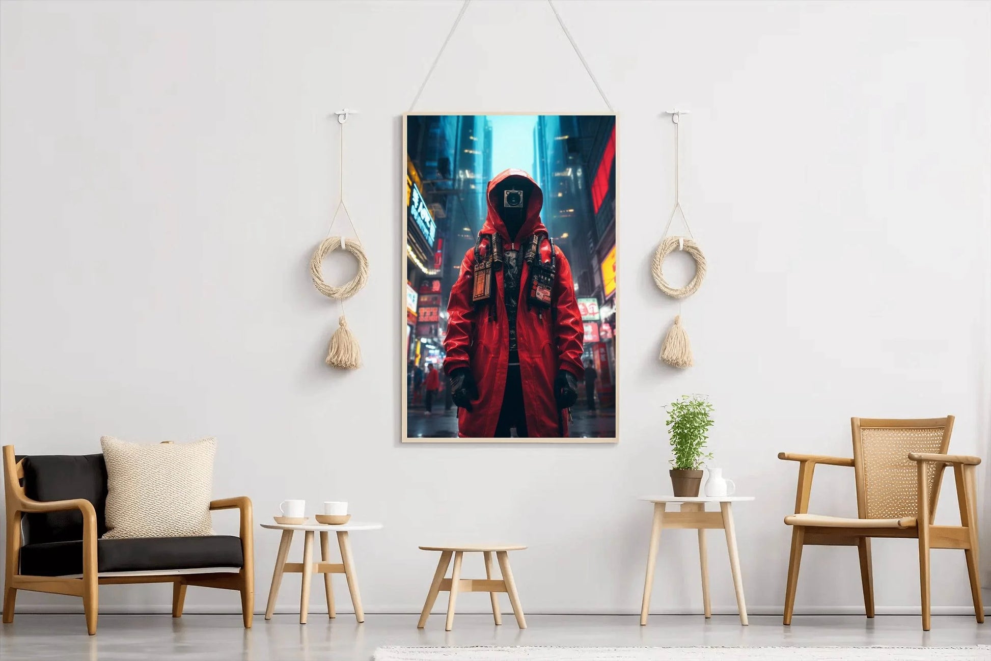 Cyberpunk Warrior Wall Art - beink online art store