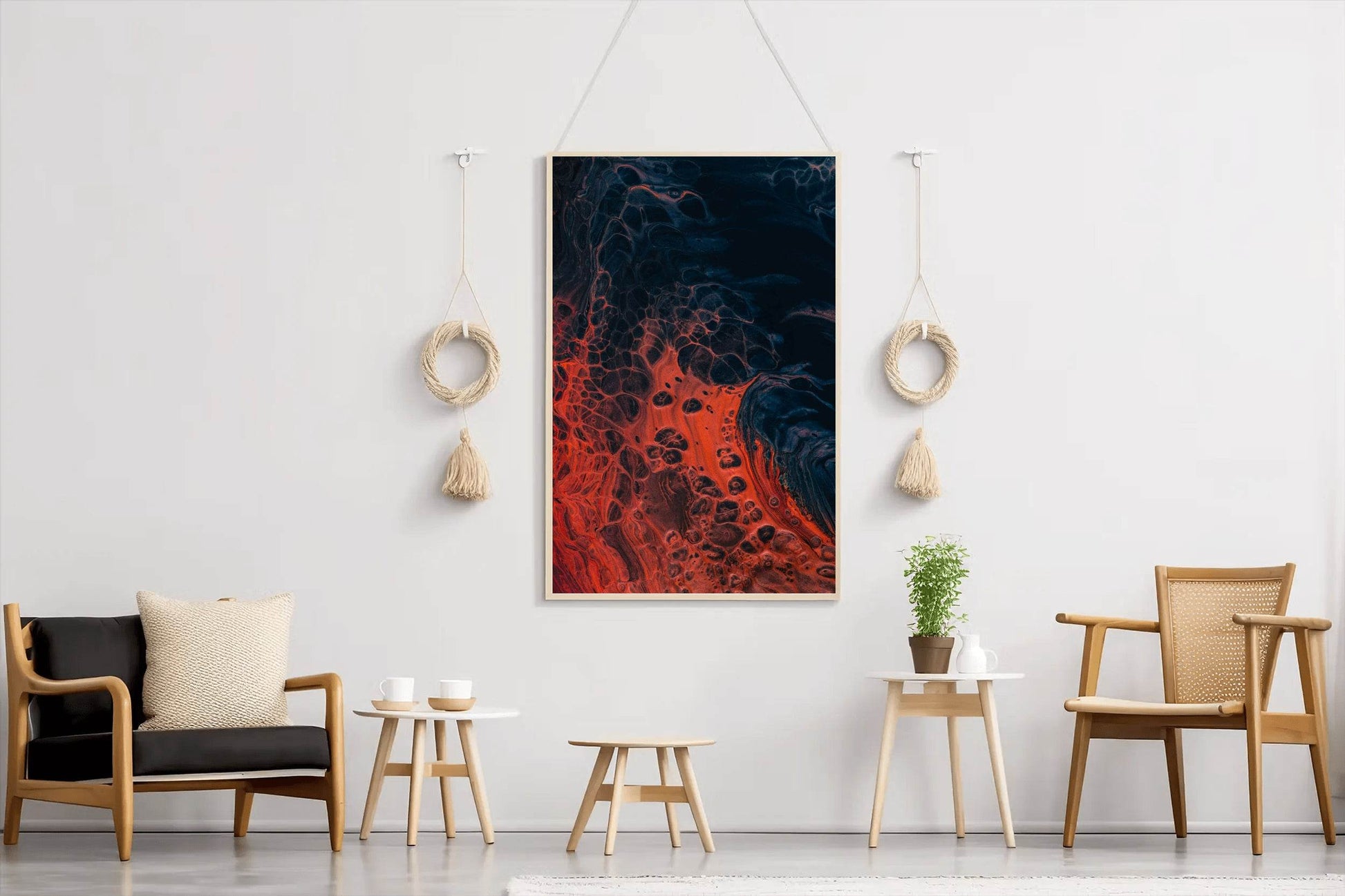 Fire burning Abstract Wall Art - beink online art store