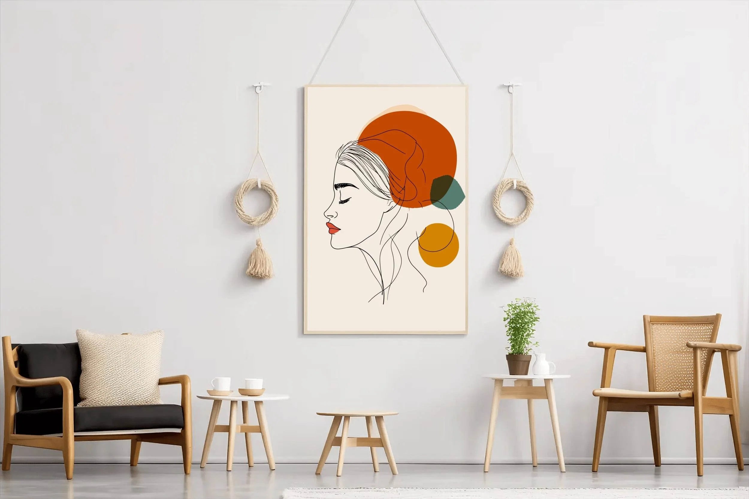 Woman With Colored Hair Wall Art - beink online art store