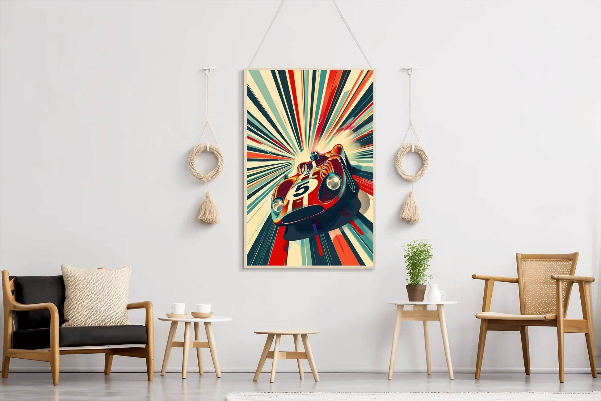 Classic Car Racing Wall Art - beink online art store