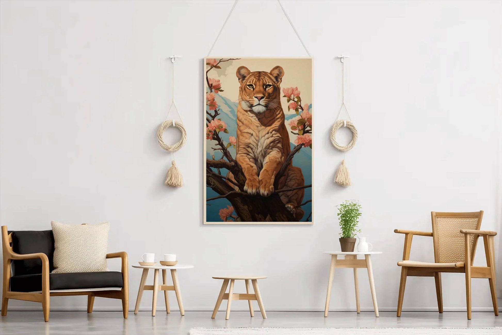 Painting of Lion Animal Wall Art - beink online art store