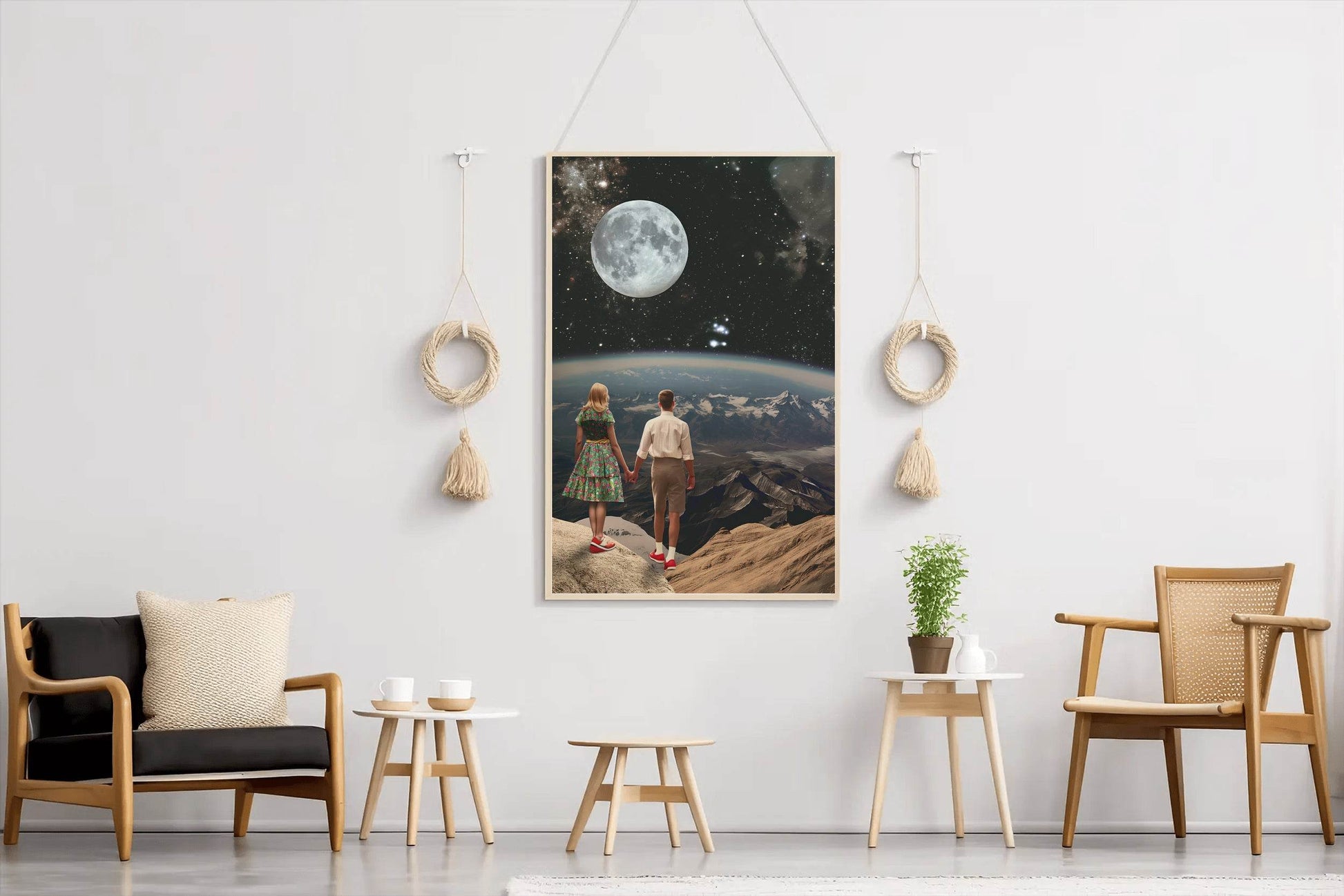 The View Of Space From A Couple Point of View Wall Art - beink online art store