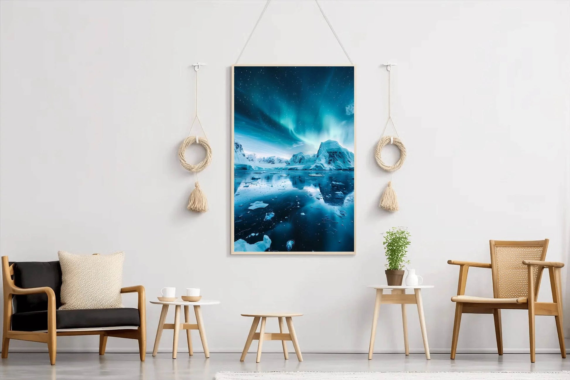 Arctic Aurora Reflection Wall Art - beink online art store