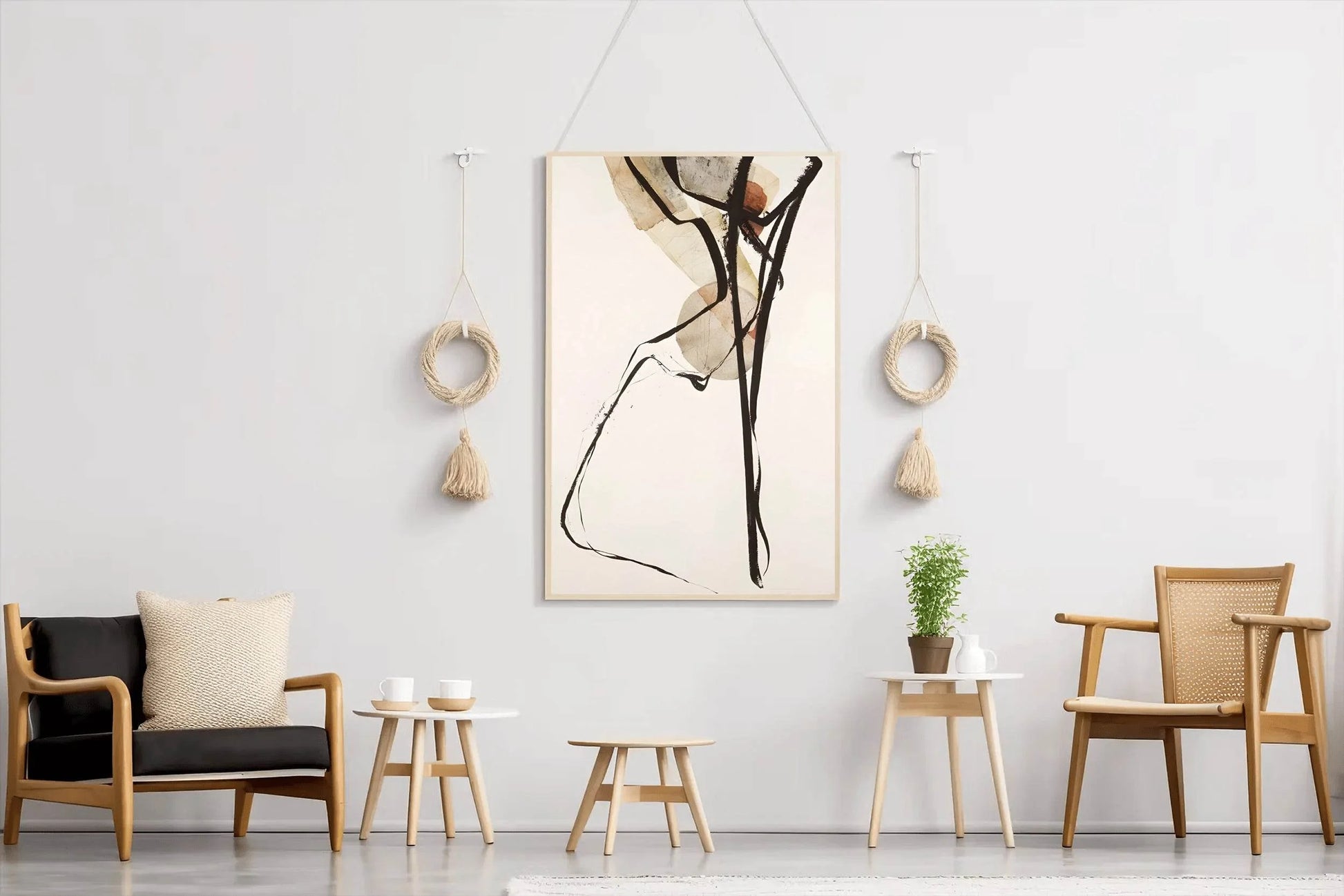 Watercolor Dynamic Lines Modren Wall Art - beink online art store