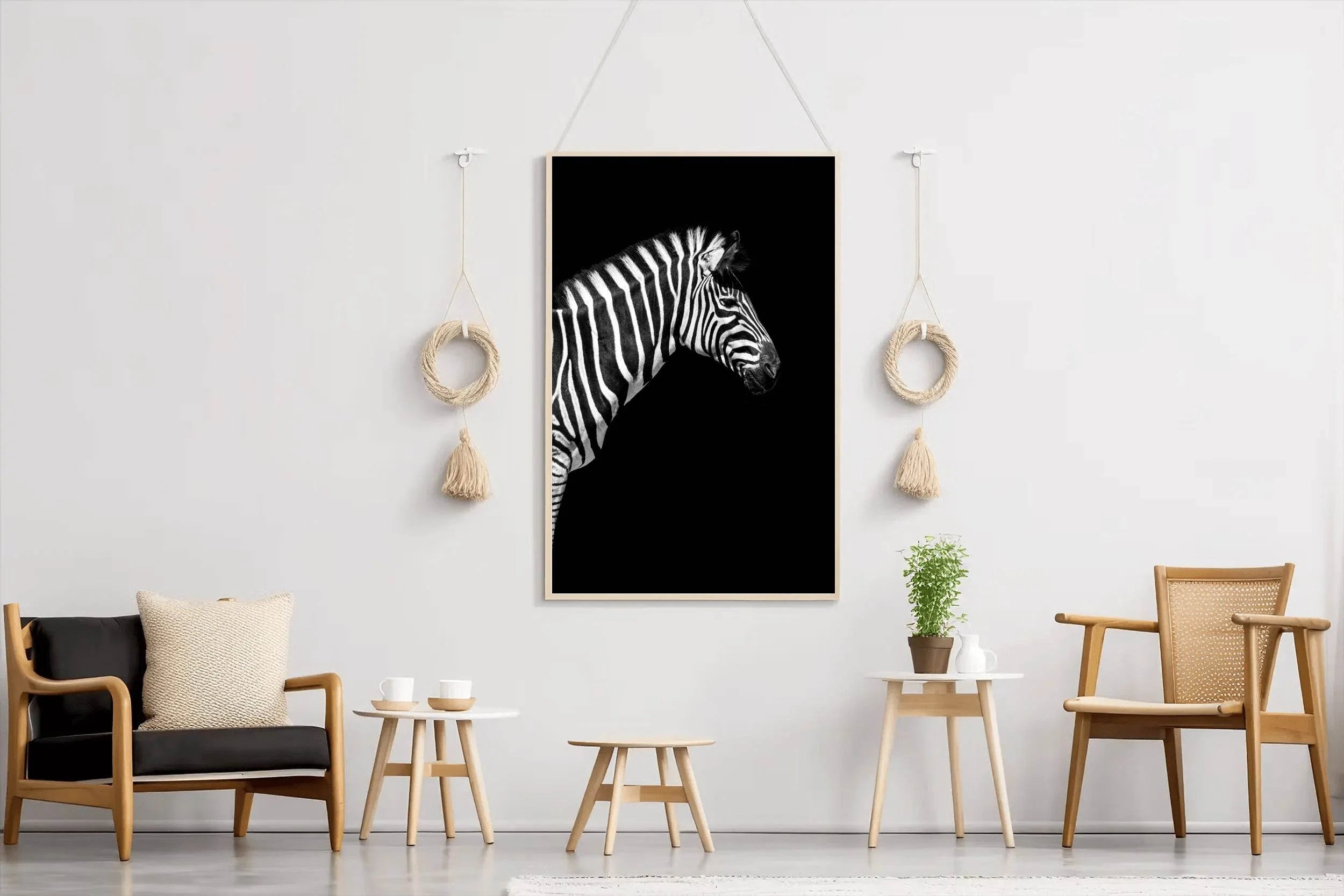 Zebra Black & White Wall Art - beink online art store