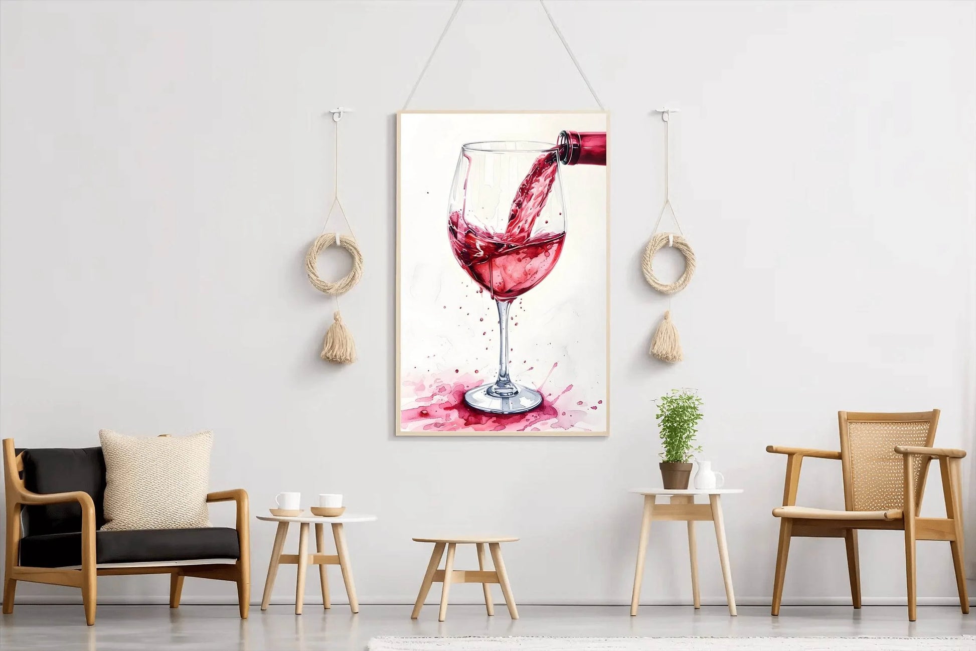 Serve Red Wine Wall Art - beink online art store