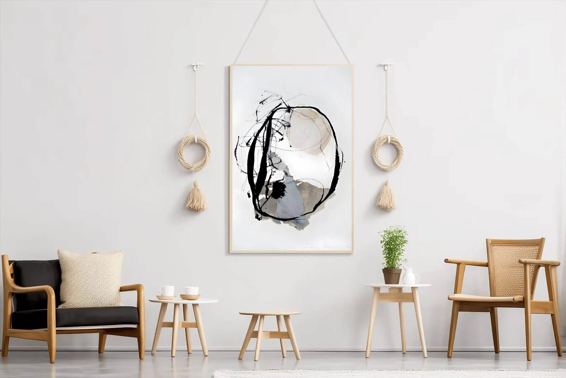 Cosmic Orbit Sketch Modern Wall Art - beink online art store