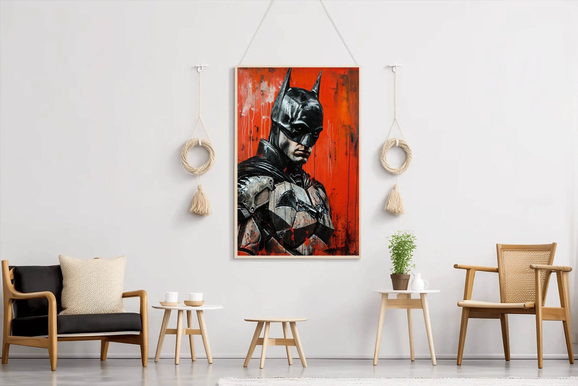 Painting of Robert Pattinson Batman Portrait - beink online art store
