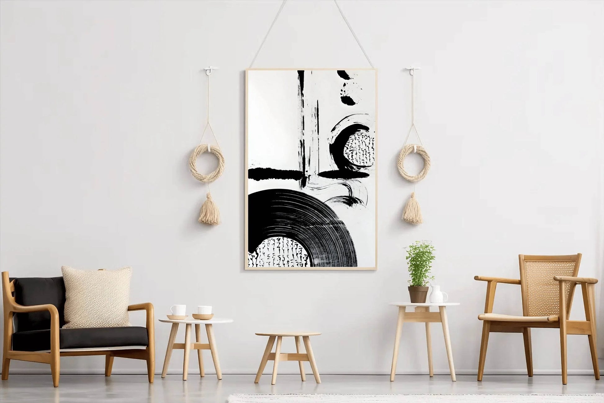 Ink Blot and Circular Dance Modern Wall Art - beink online art store