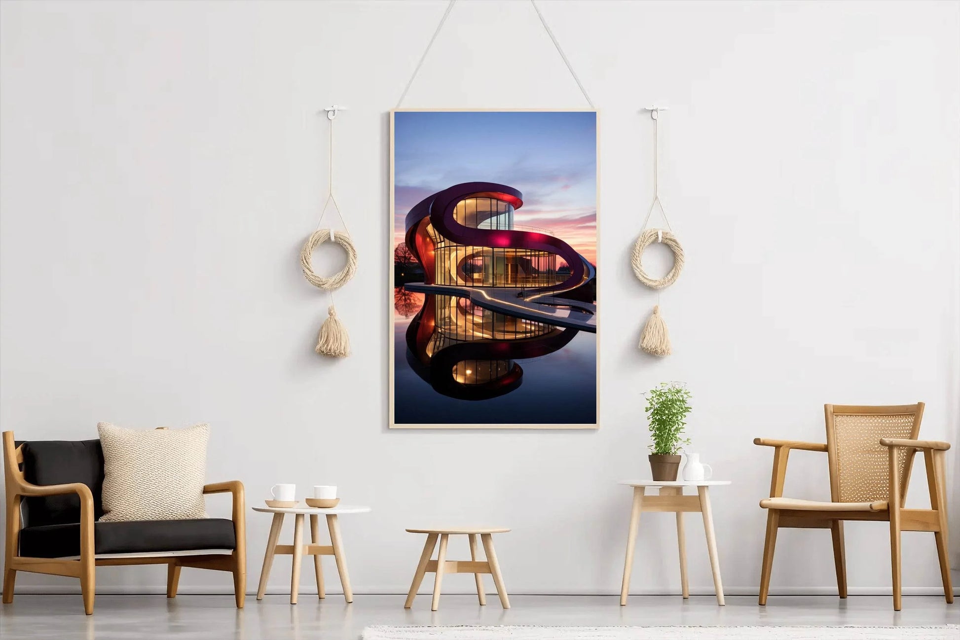 Villa Savoye Architectural Wall Art - beink online art store