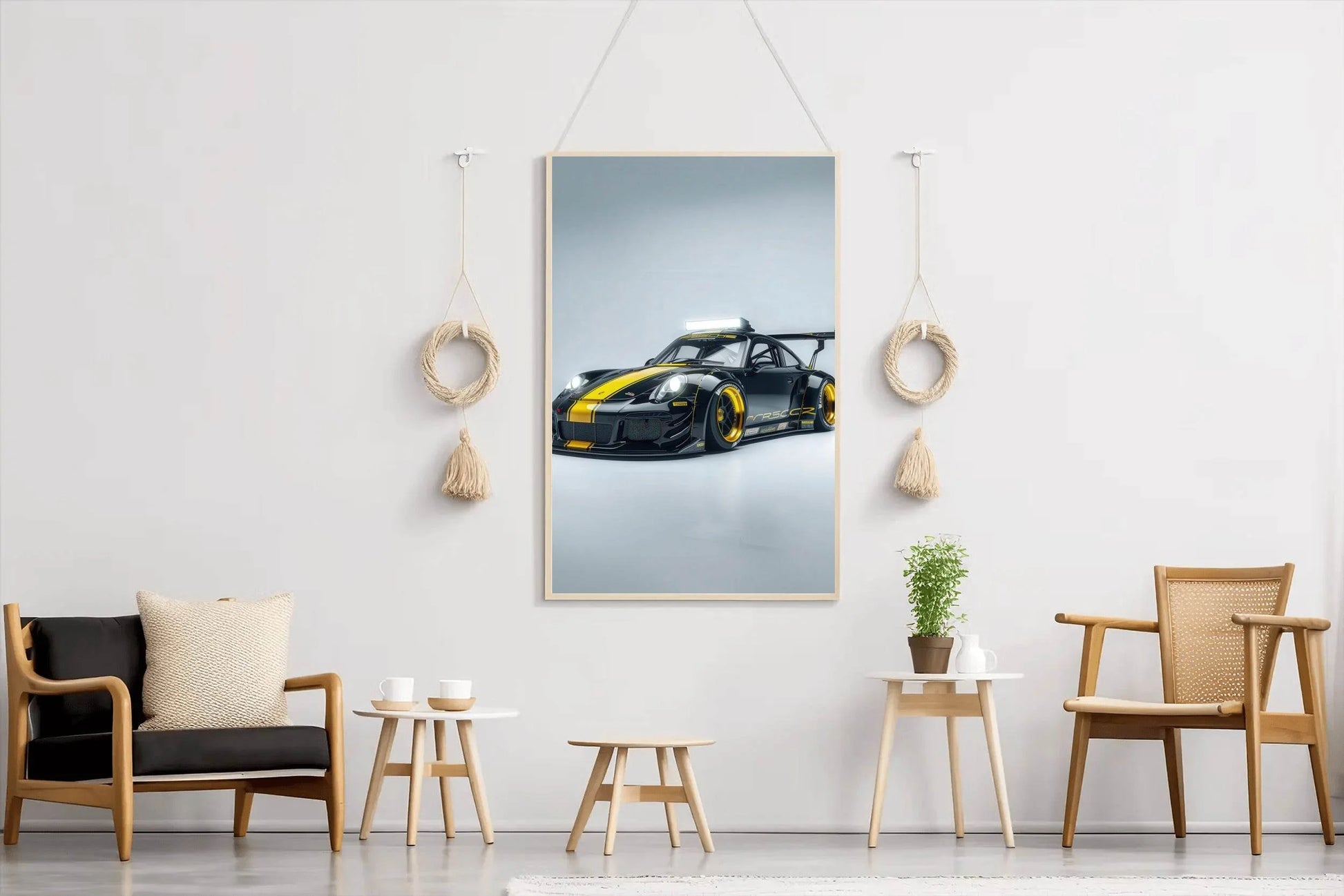Porsche 911 Gt3 Rs Black Wall Art - beink online art store