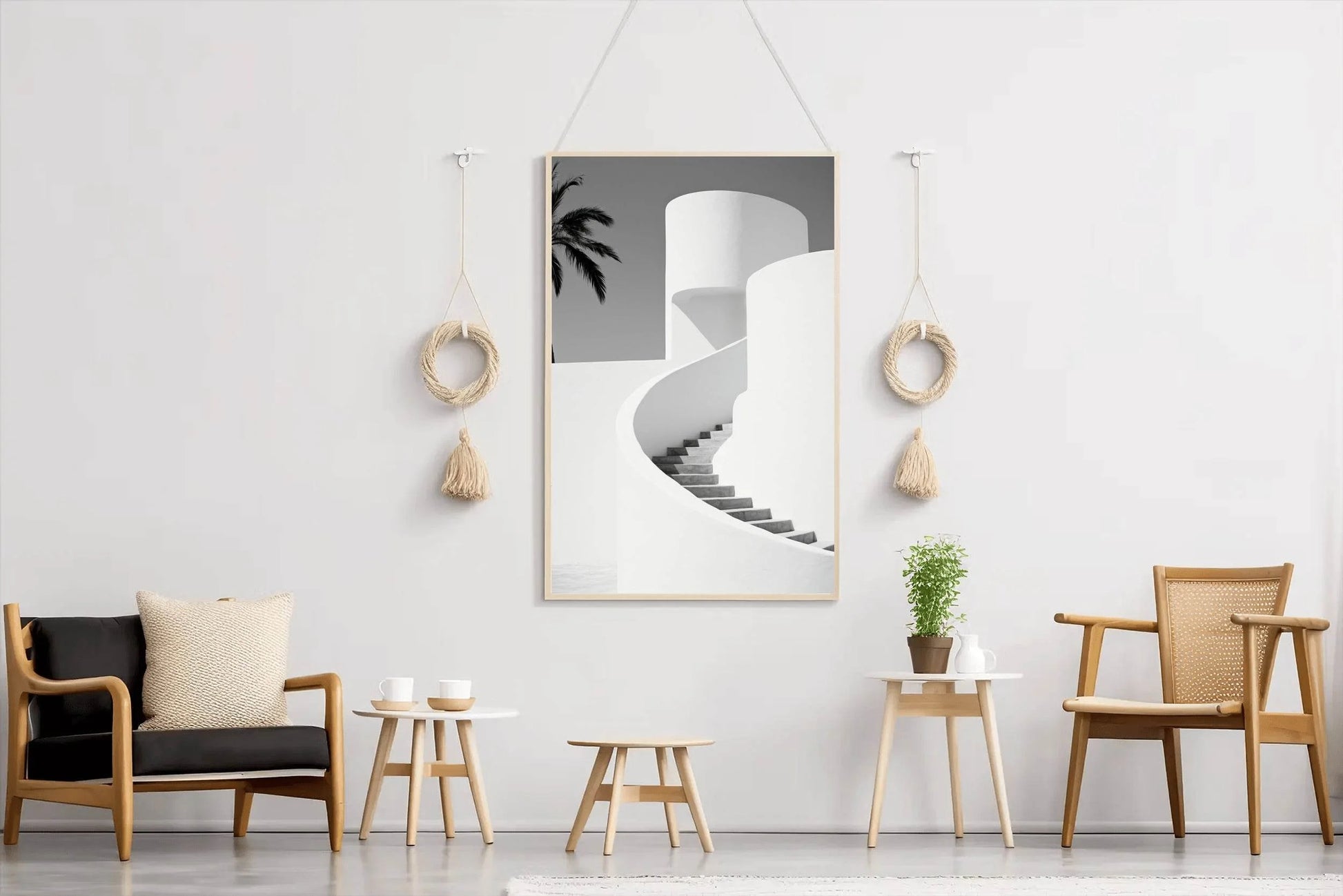 Concrete Walls White Wall Art - beink online art store