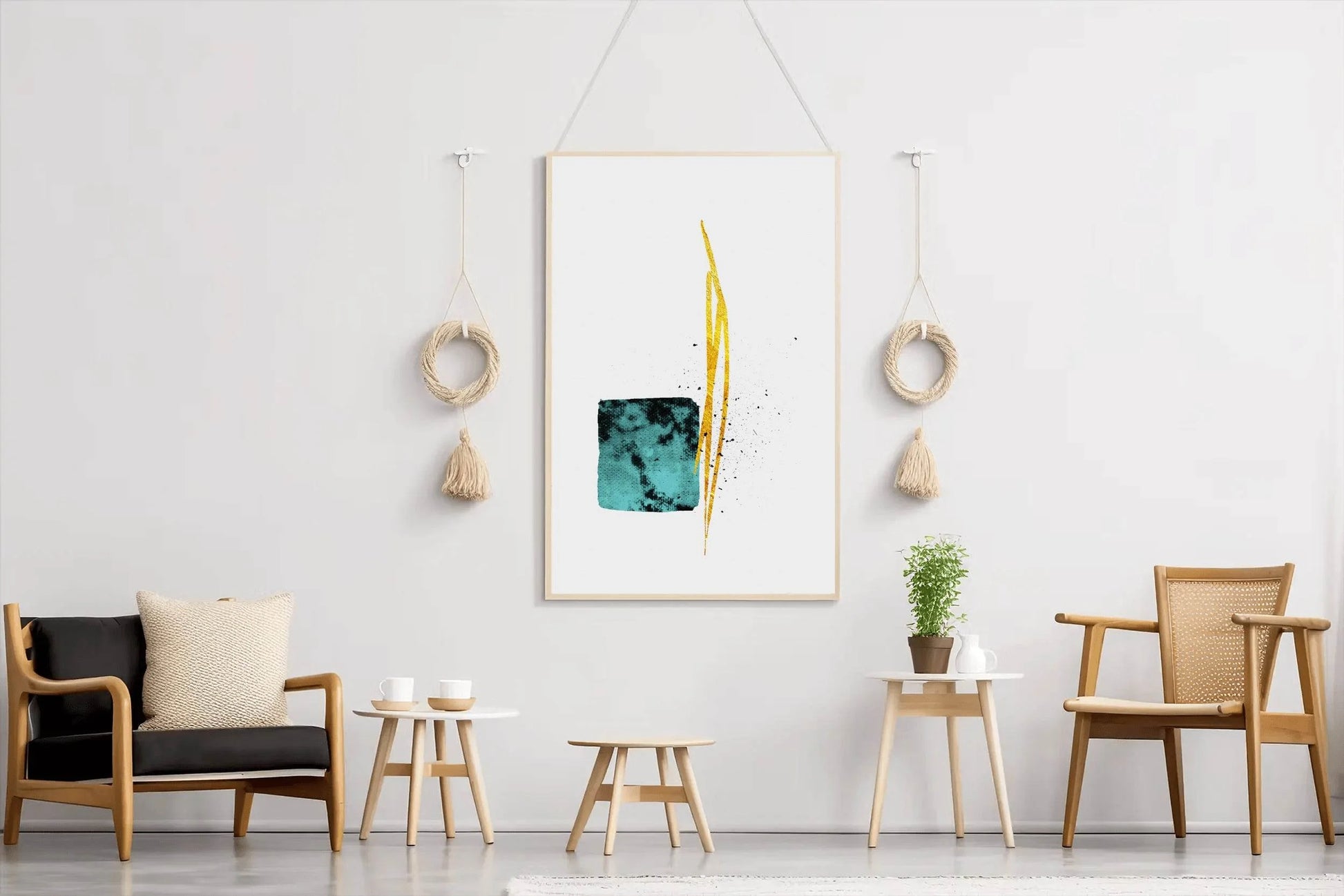 Texture Geometric Abstract Wall Art - beink online art store