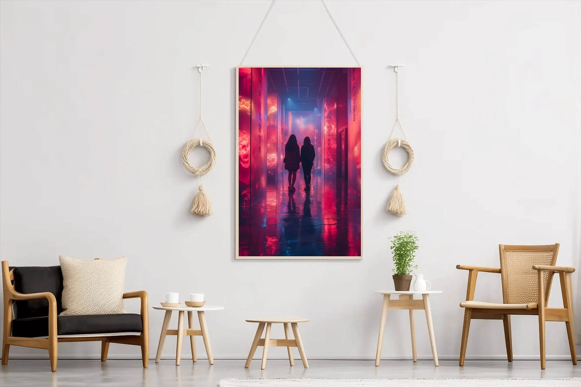 Pink Boards Wall Aet - beink online art store