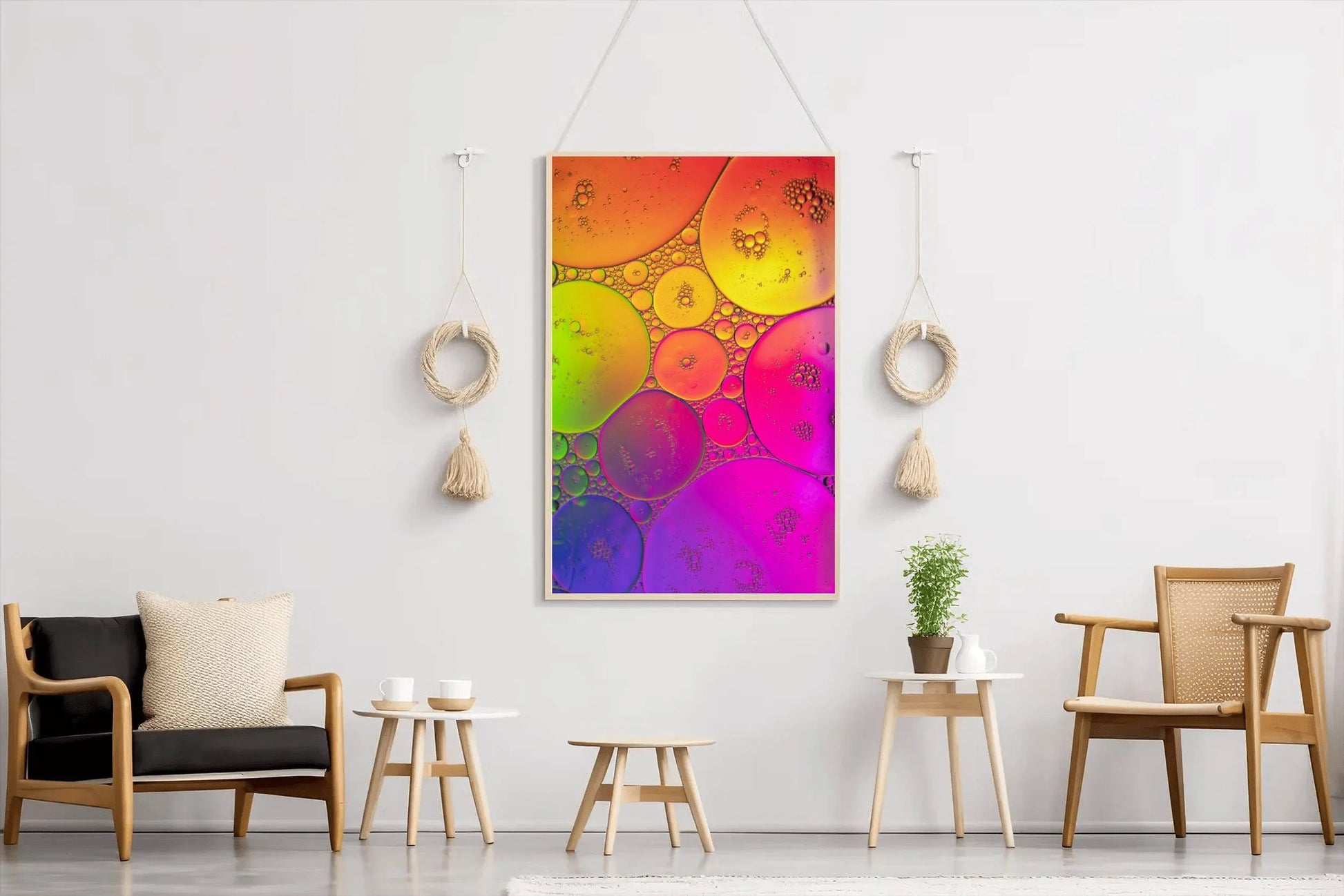 Bubbles Gradient Abstract Wall Art - beink online art store
