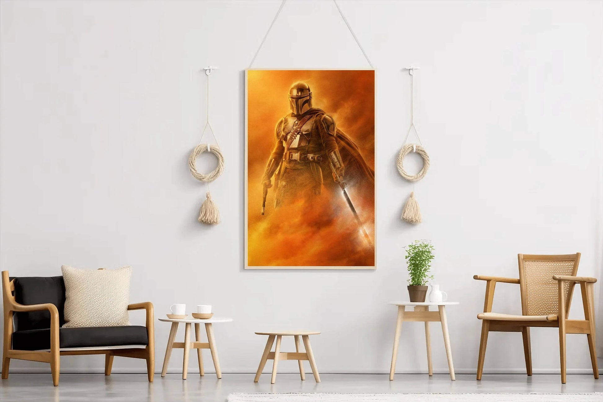 STAR WARS Mandalorian in Sand Storm Wall Art - beink online art store