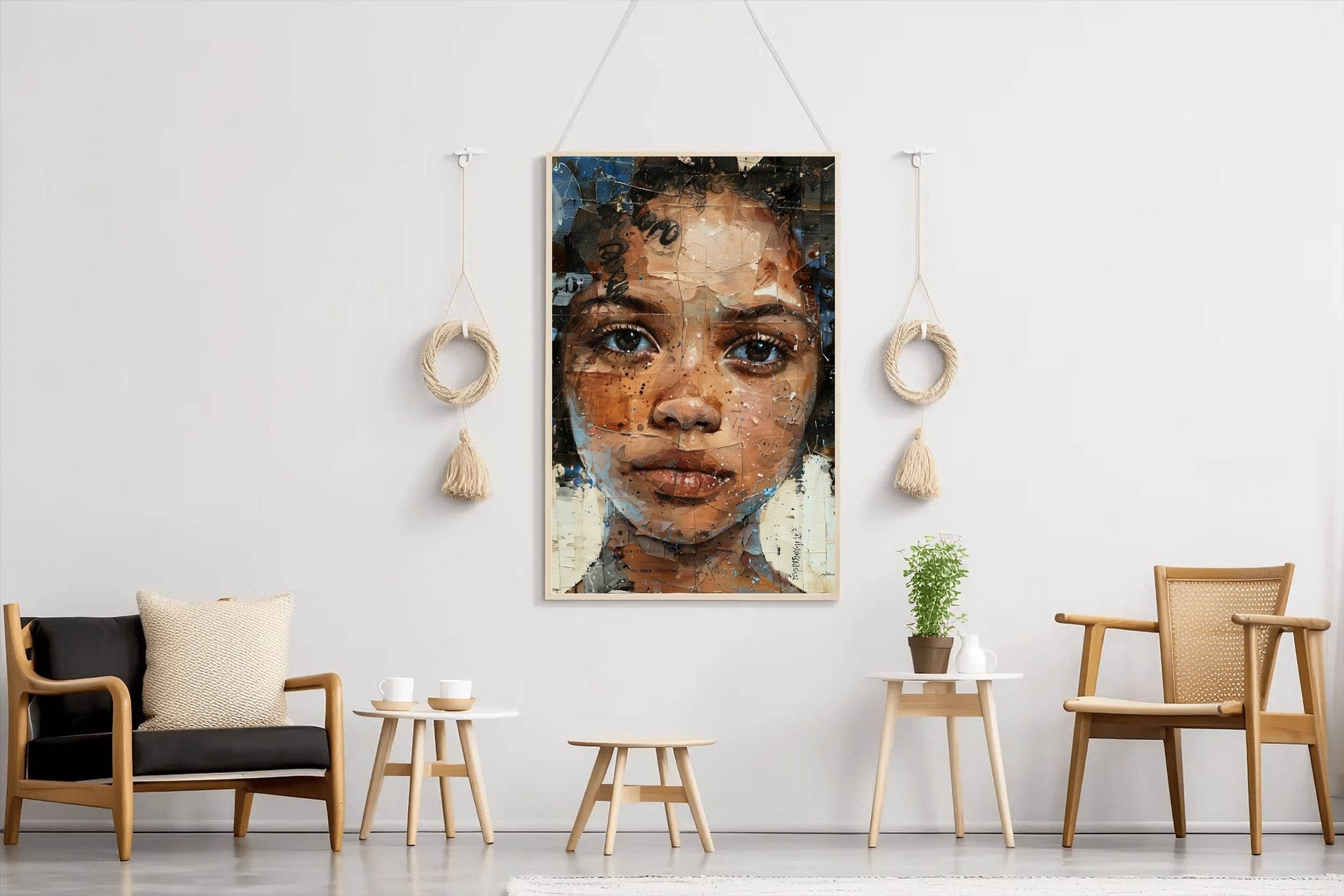 African Woman's Joyful Smile Wall Art - beink online art store