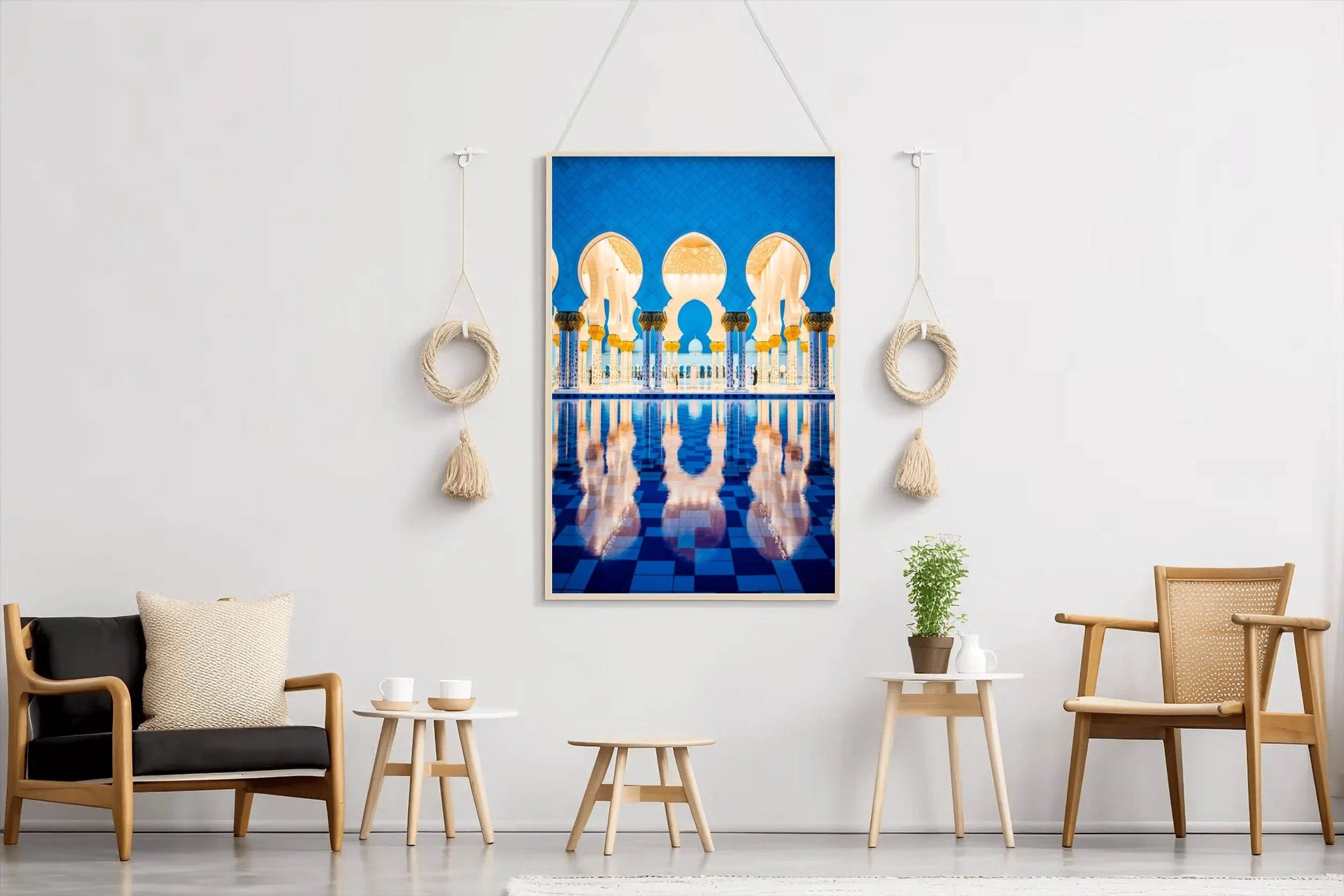 Blue Reflections in the Mosque Wall Art - beink online art store