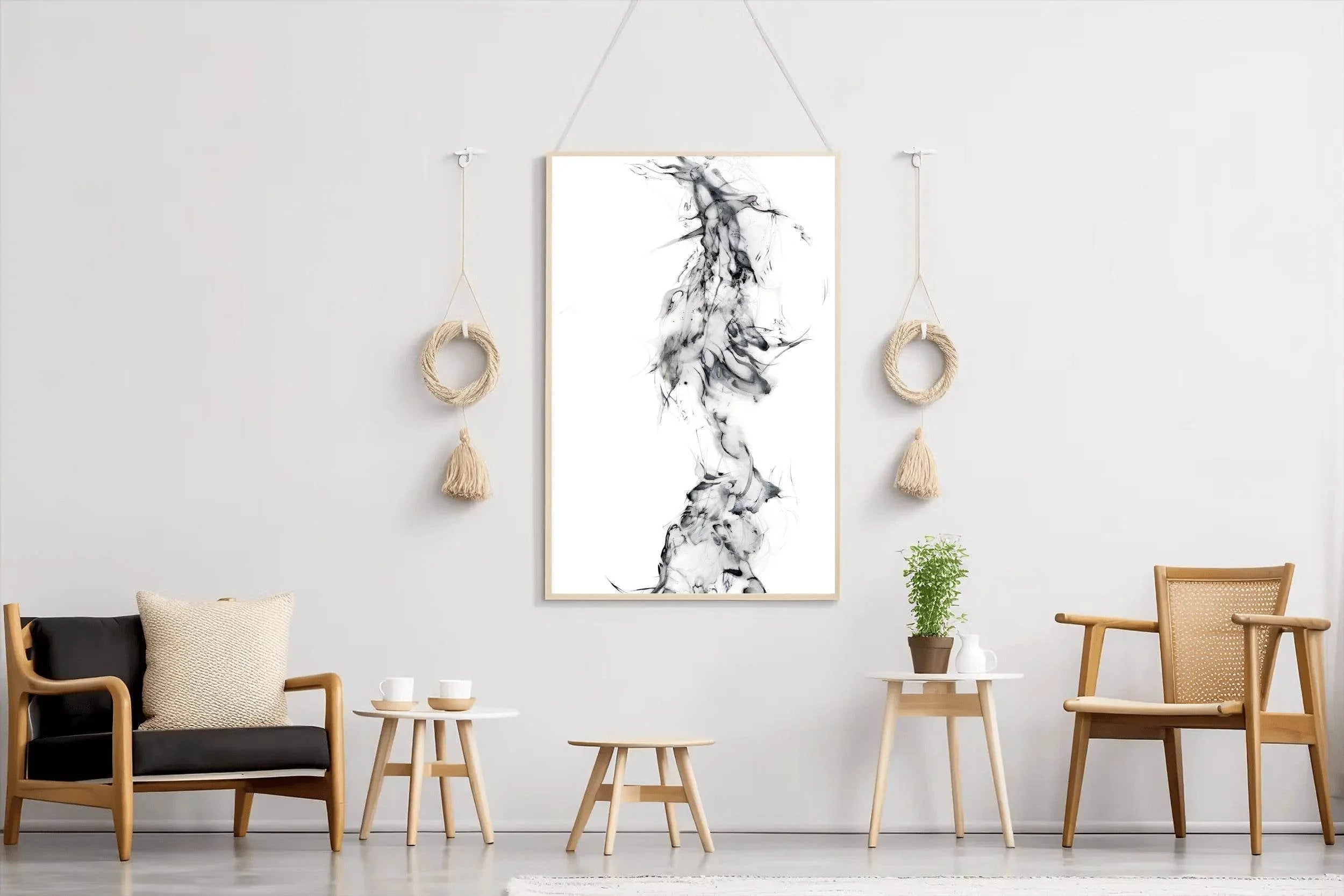 Smoke Transparent Background Wall Art - beink online art store