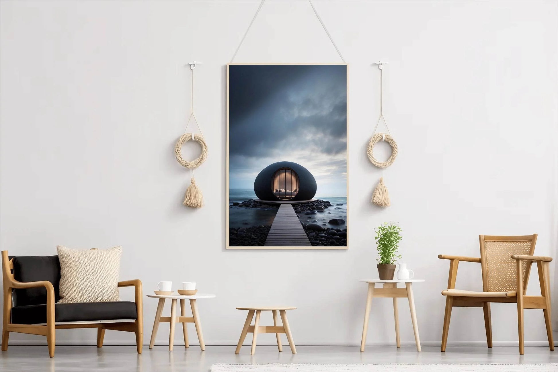 Luxury Beach Cottage Wall Art - beink online art store