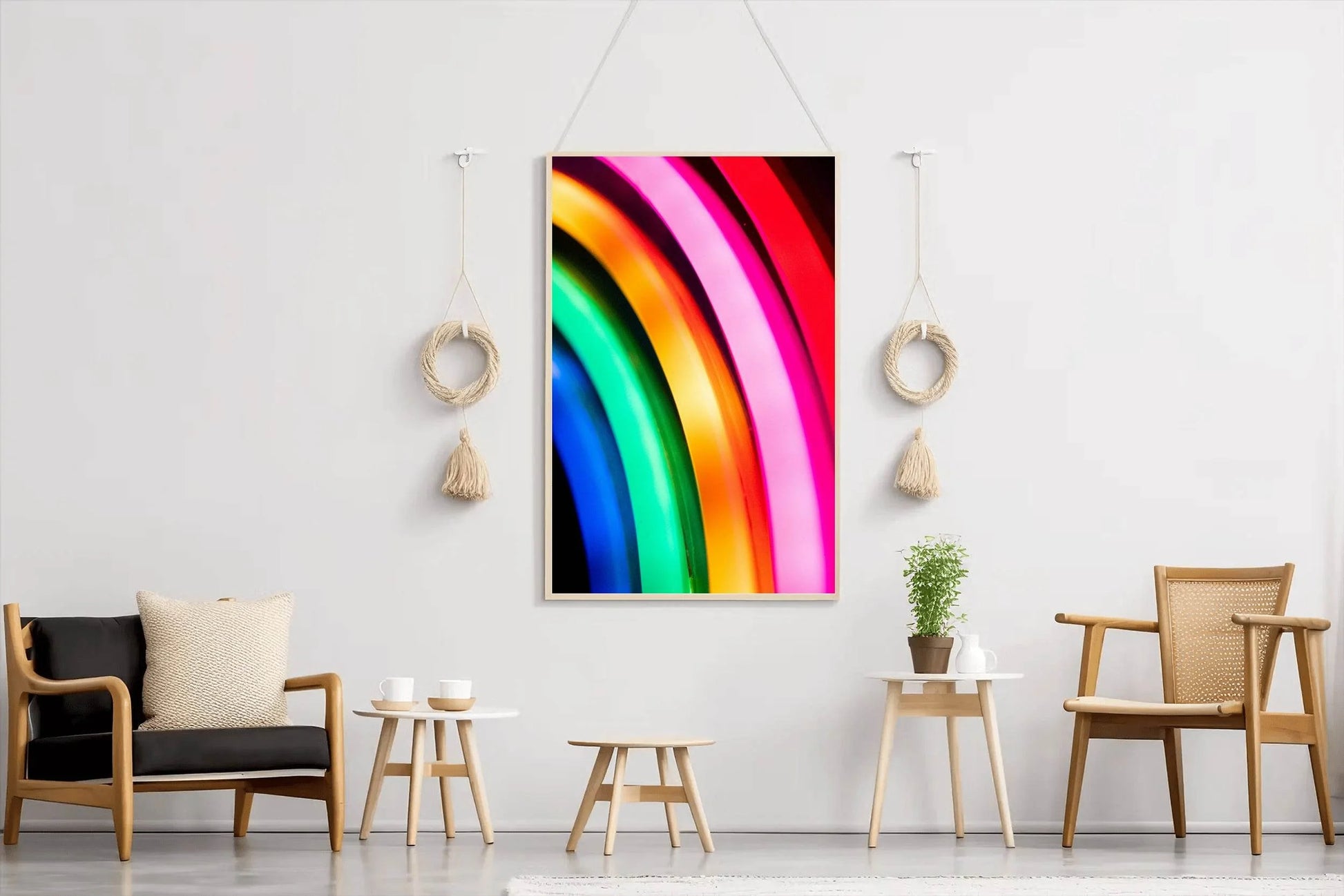Multicolor Lines Abstract Wall Art - beink online art store