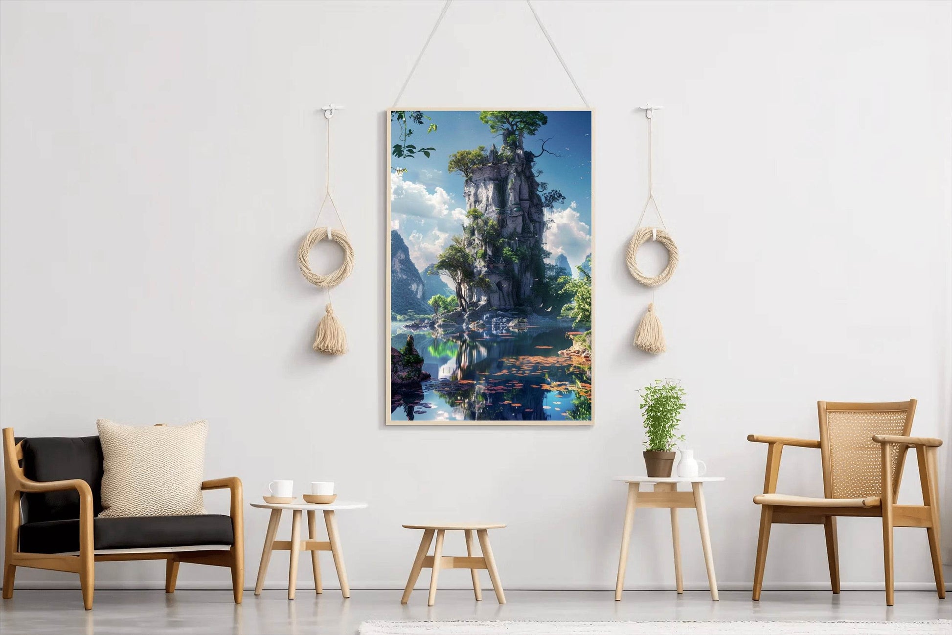 Emerald Lake Trees Wall Art - beink online art store