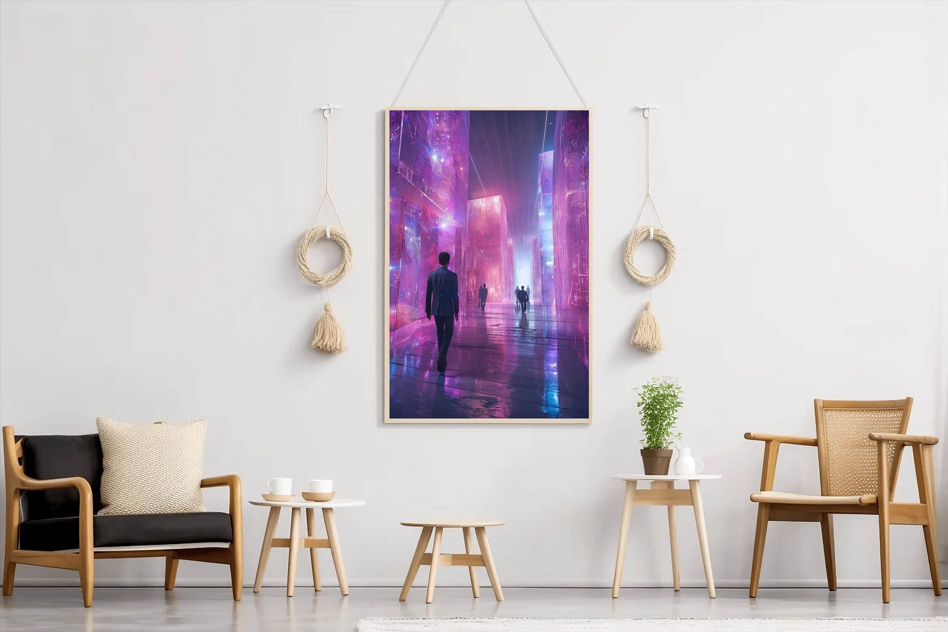 Cyberpunk Cityscape Wall Art - beink online art store