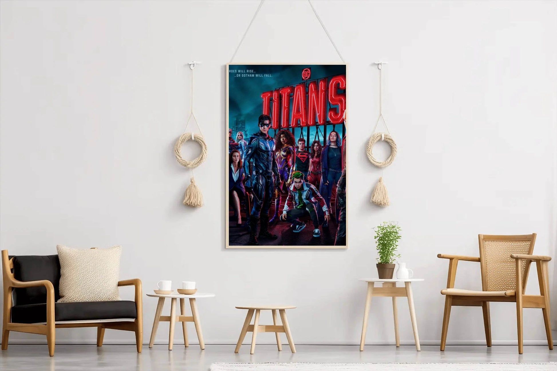 TITANS Heros on Roof Wall Art - beink online art store