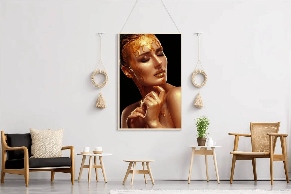 Gold Woman Wall Art - beink online art store