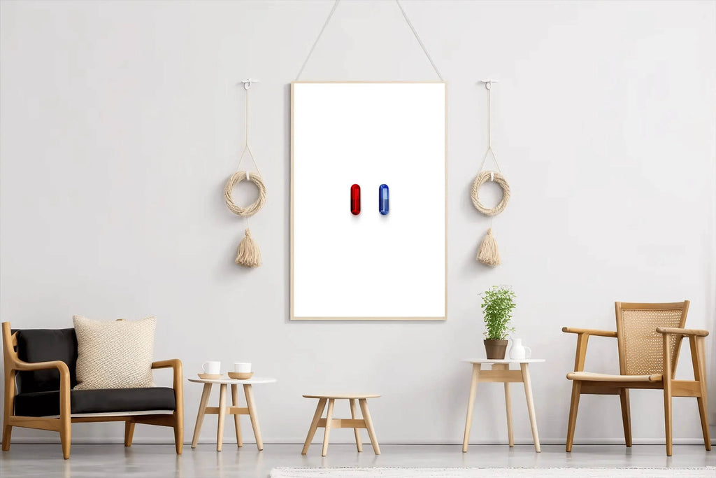 THE MATRIX Red and Blue Pill Wall Art - beink online art store