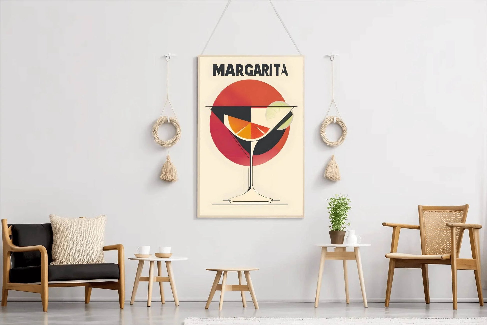 Red Margarita Cocktail Wall Art - beink online art store