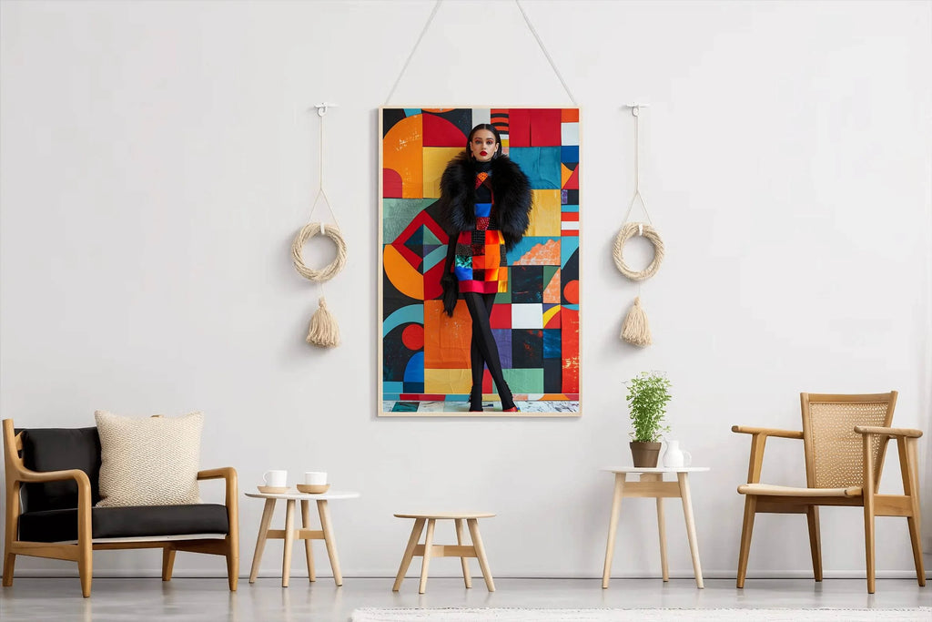 Colorful Silk Short Dress Wall Art - beink online art store