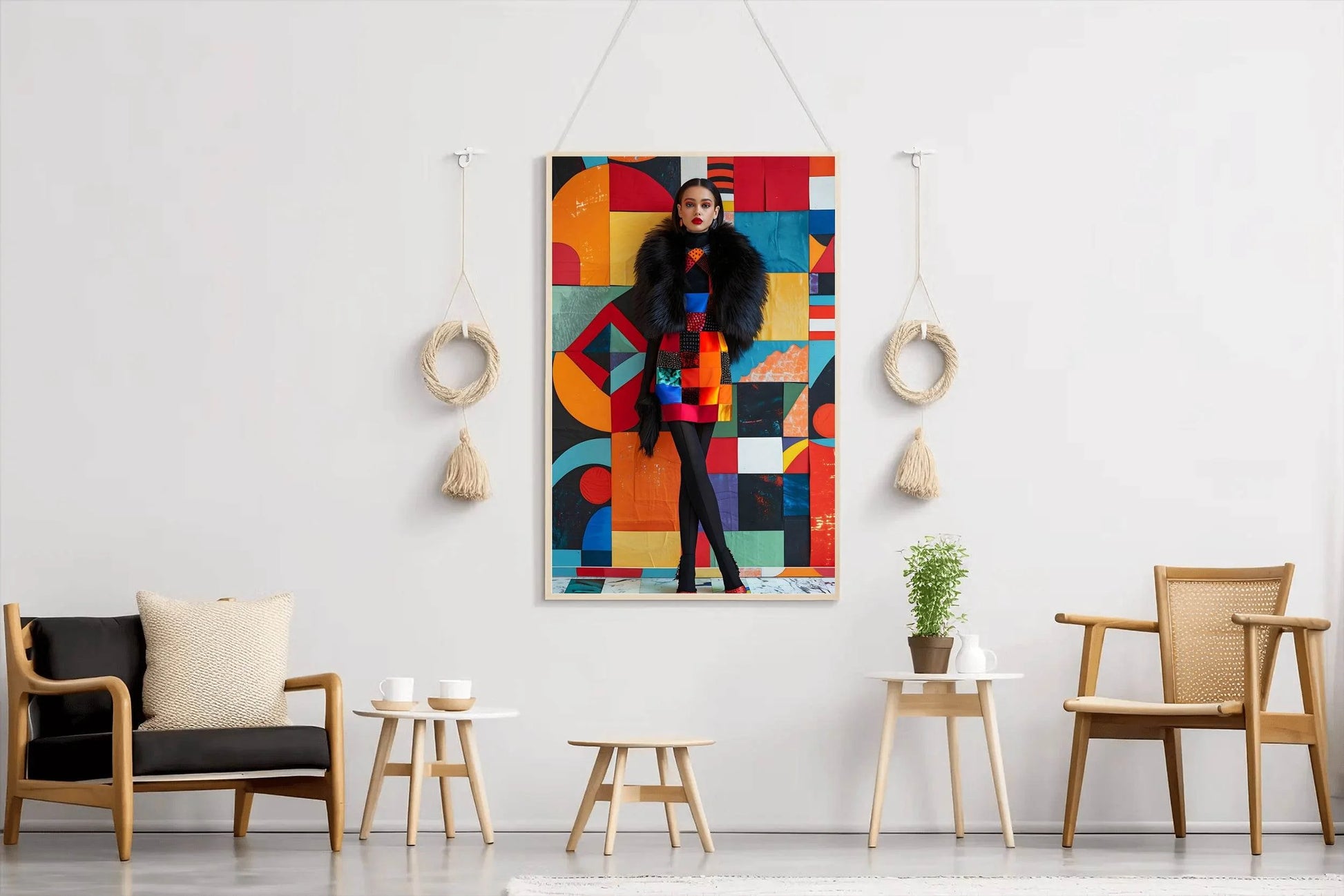 Colorful Silk Short Dress Wall Art - beink online art store
