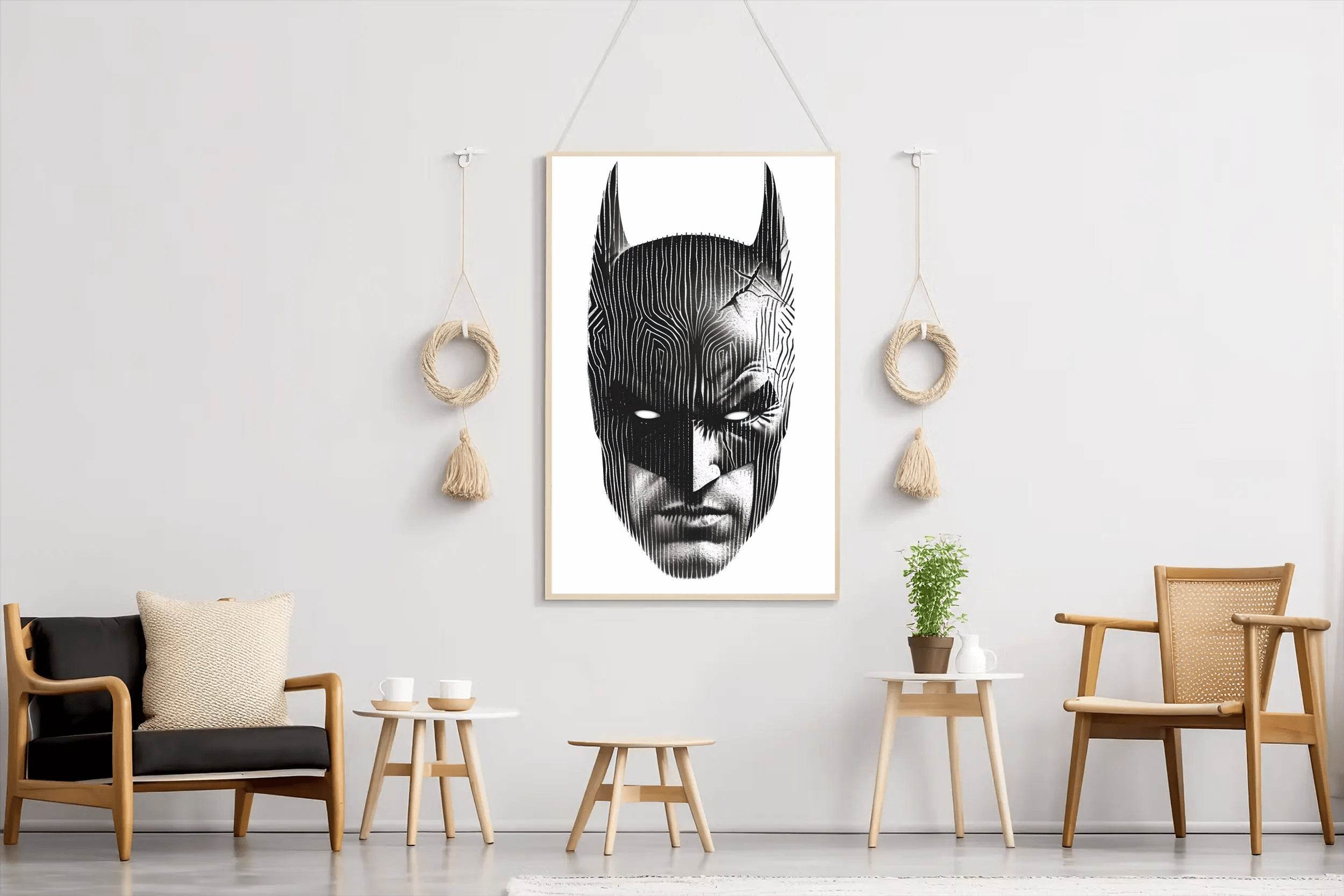 Batman Mask Premium Wall Art - beink online art store