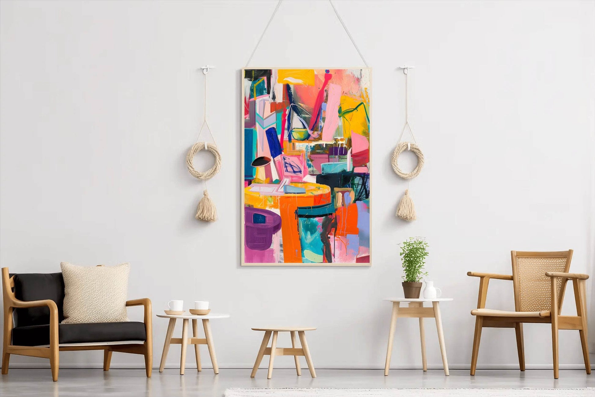 Bold Multicolor Abstract Digital Art - beink online art store