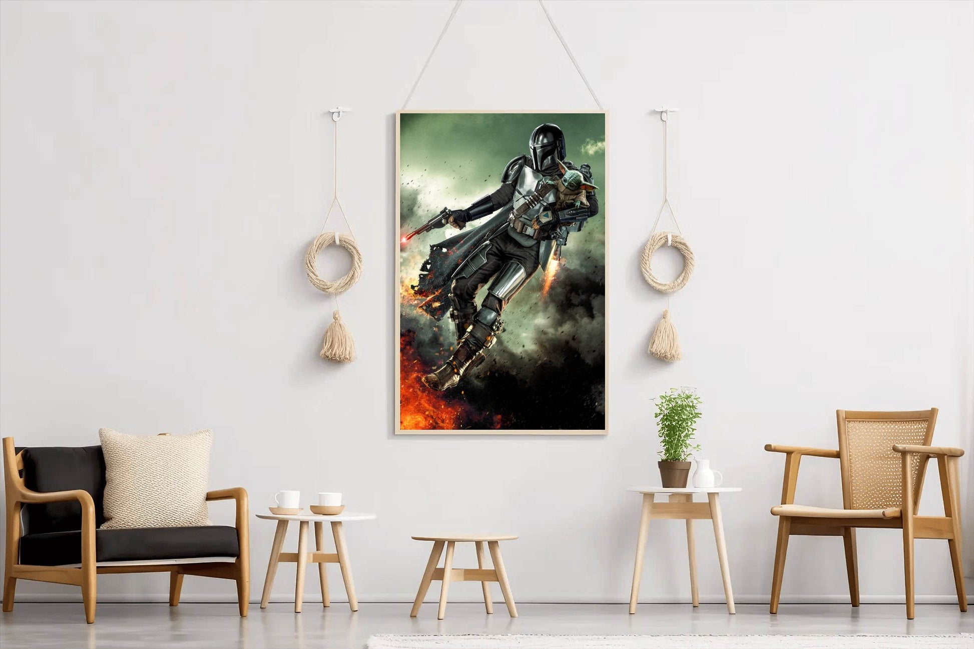 The Mandalorian Bounty Hunter Wall Art - beink online art store