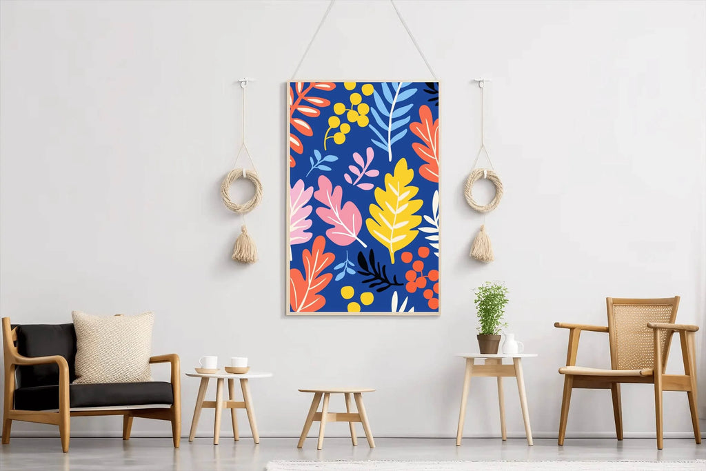 Different Colorful Leaves Wall Art - beink online art store
