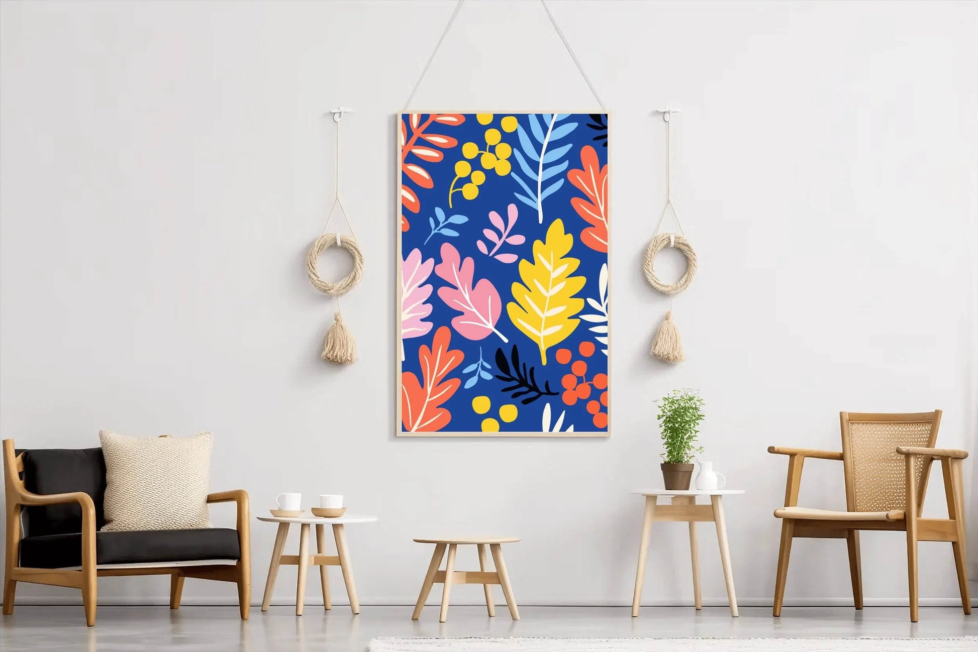 Different Colorful Leaves Wall Art - beink online art store
