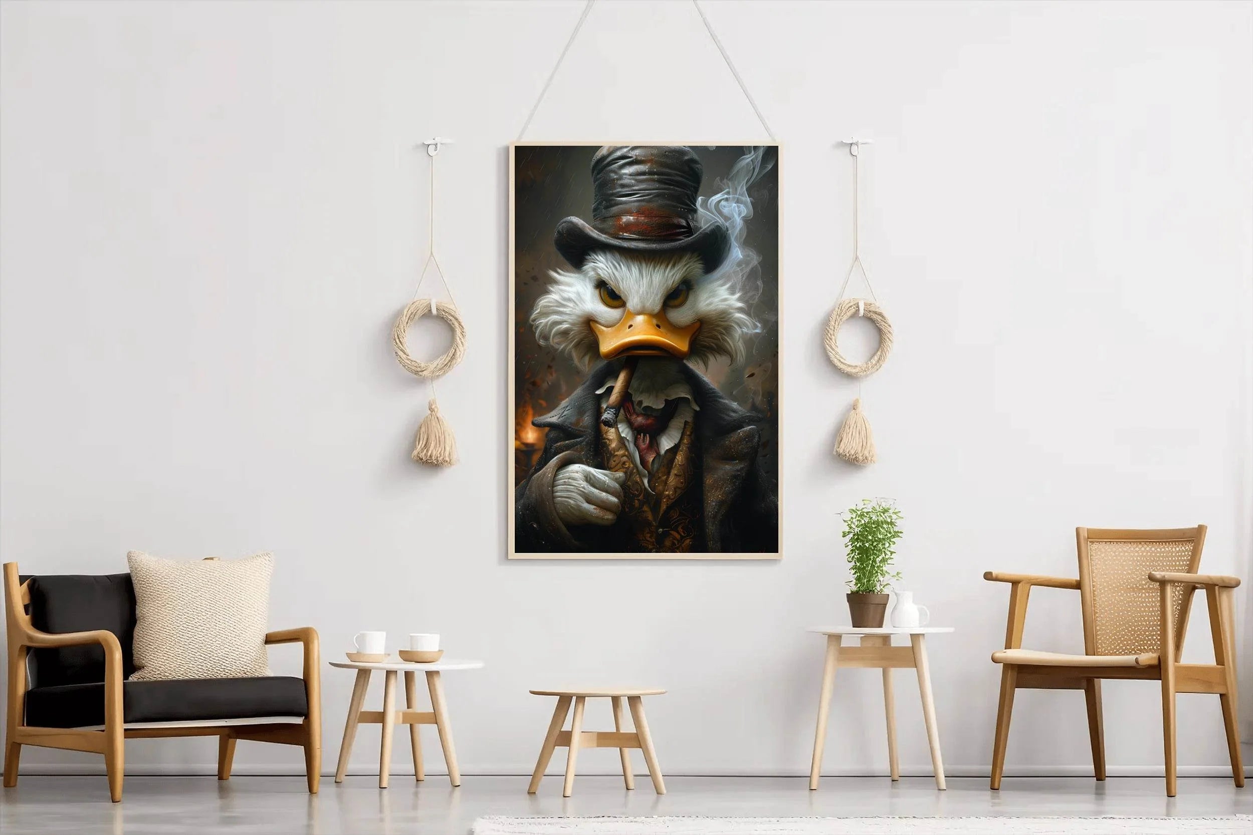 Scroodge McDuck, The Shadow Billionaire Wall Art - beink online art store