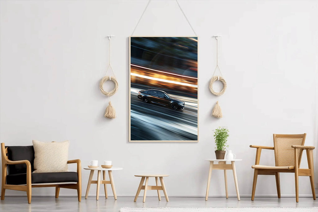 BMW M5 Black Wall Art - beink online art store