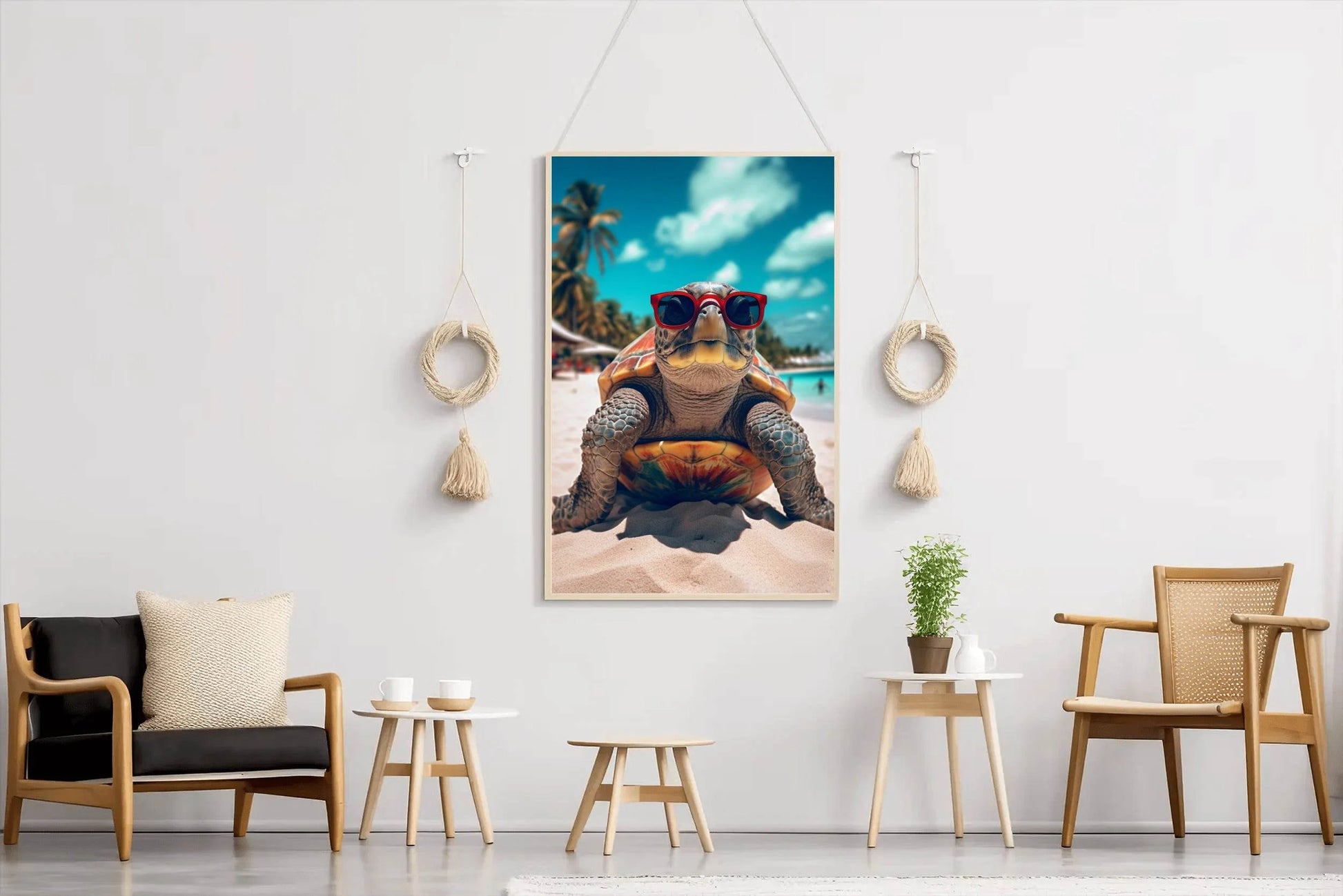 Loggerhead Sea Turtle Animal Wall Art - beink online art store