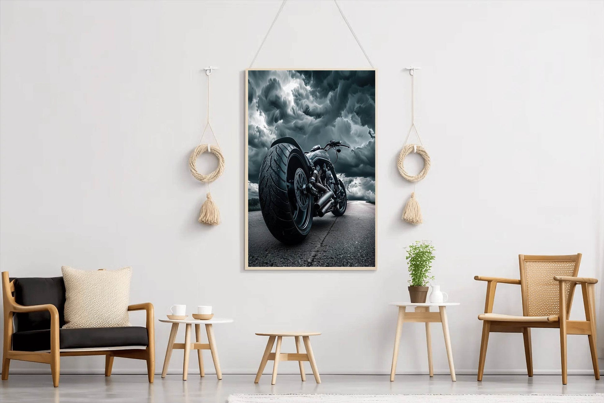 Modern Motorcycle Wall Art - beink online art store
