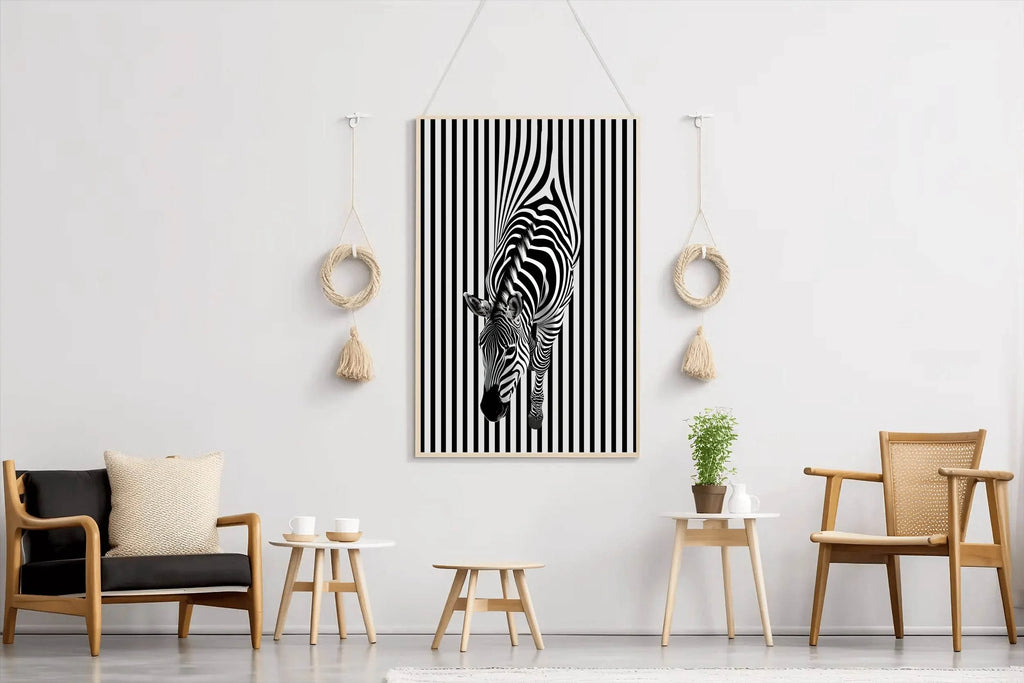 Zebra 3D Painting Wallpaper - beink online art store