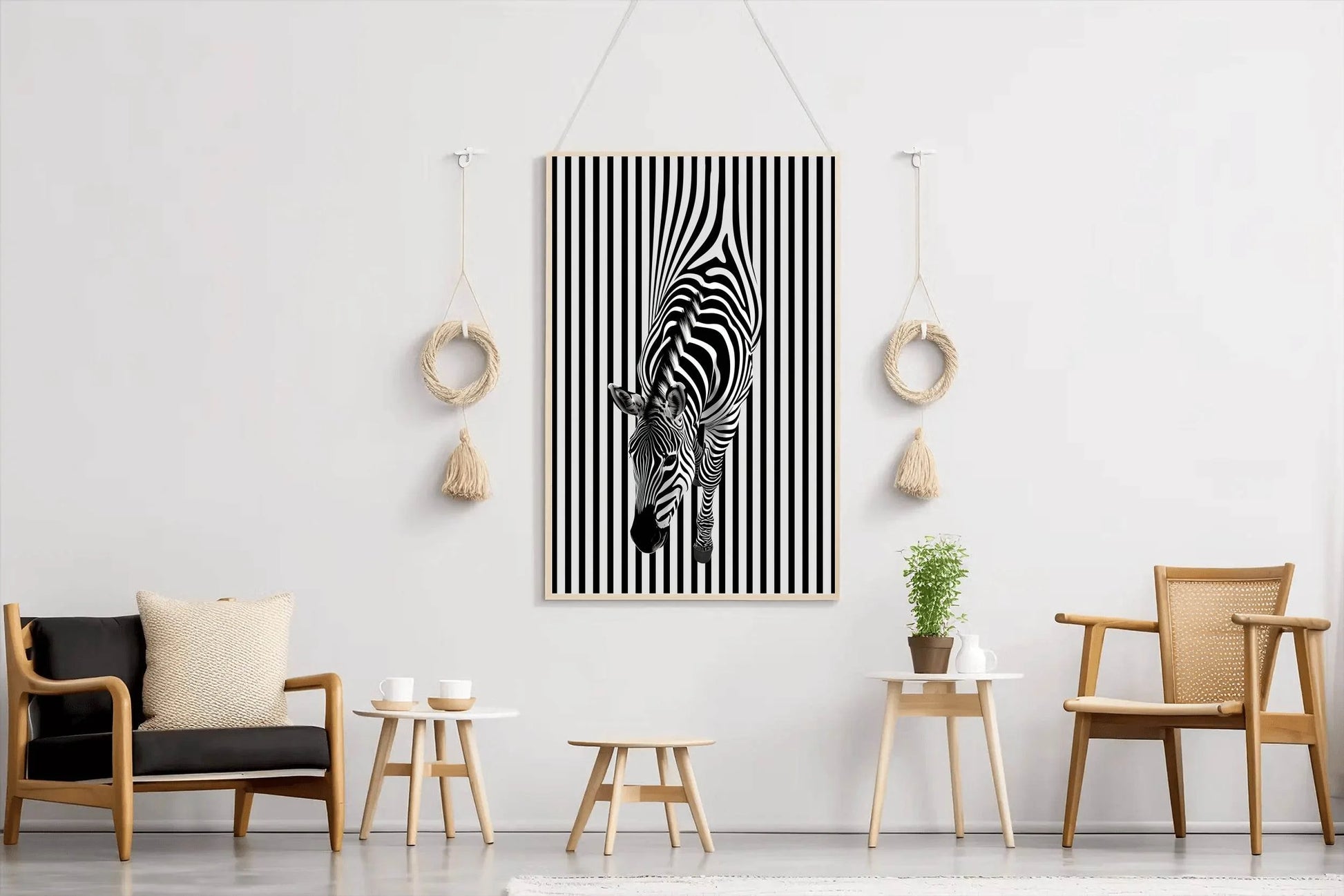 Zebra 3D Painting Wallpaper - beink online art store