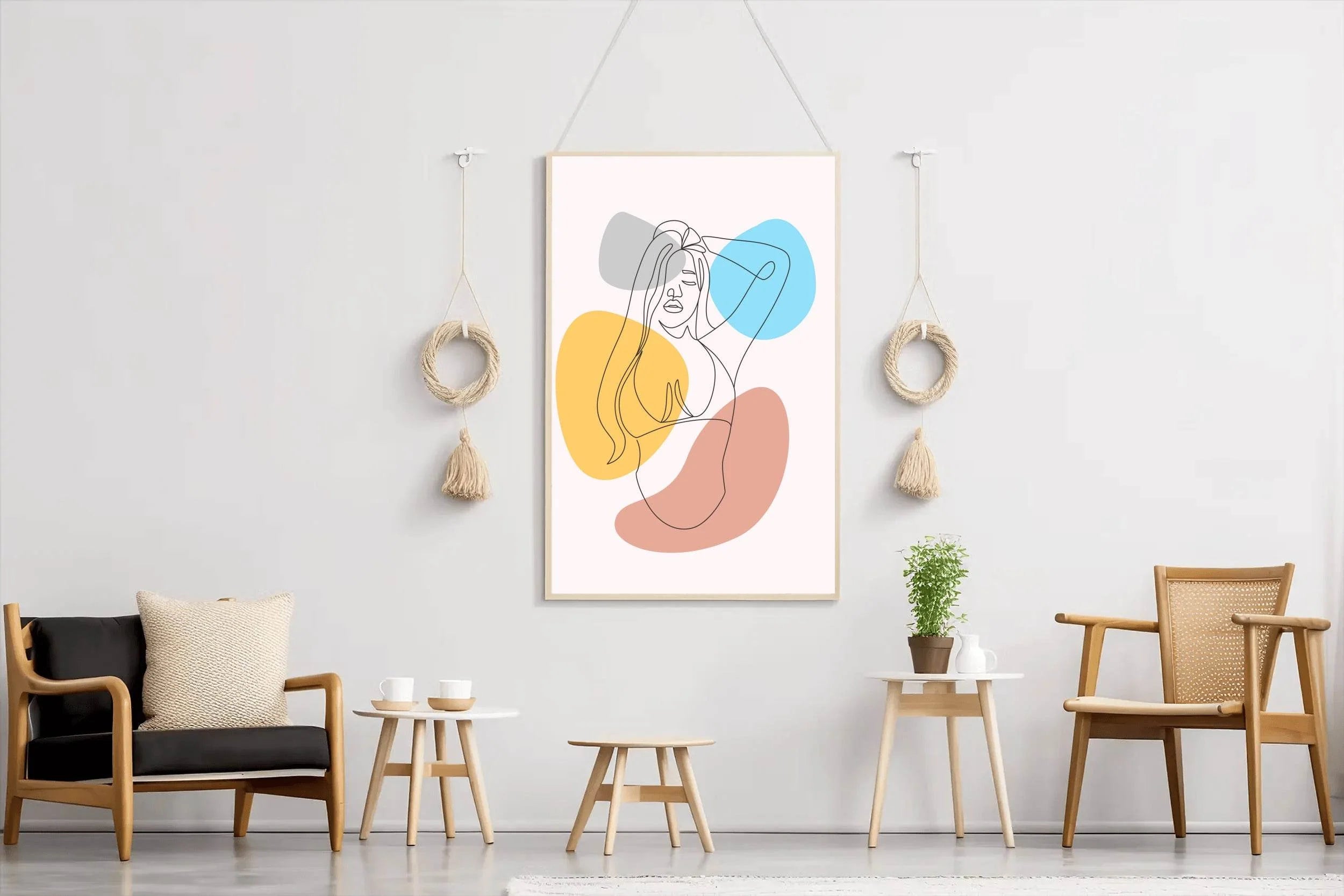 Minimal Design of The Female Body Wall Art - beink online art store