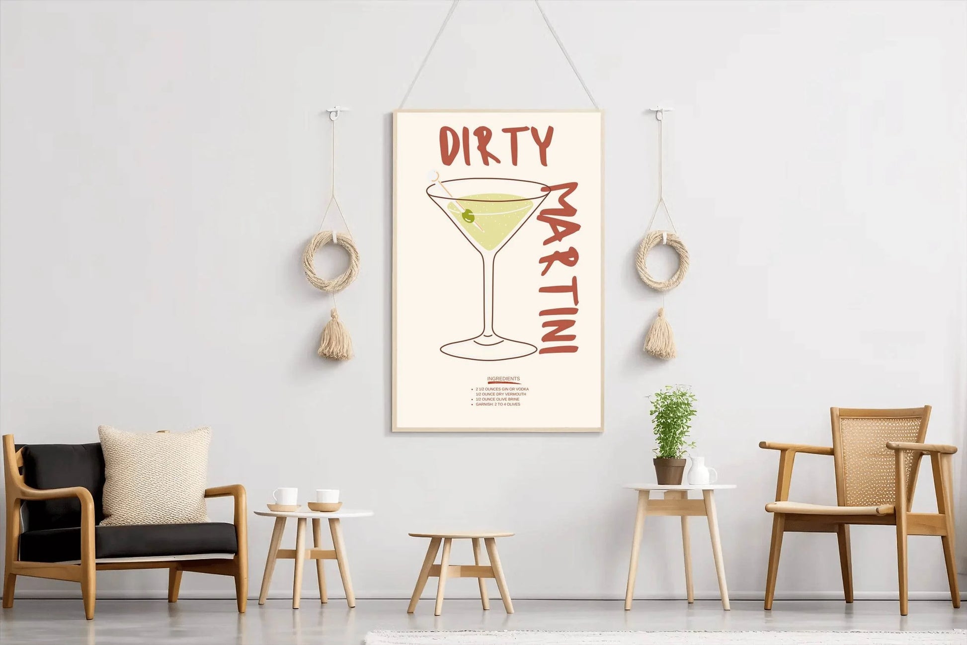 Dirty Martini Cocktail Wall Art - beink online art store