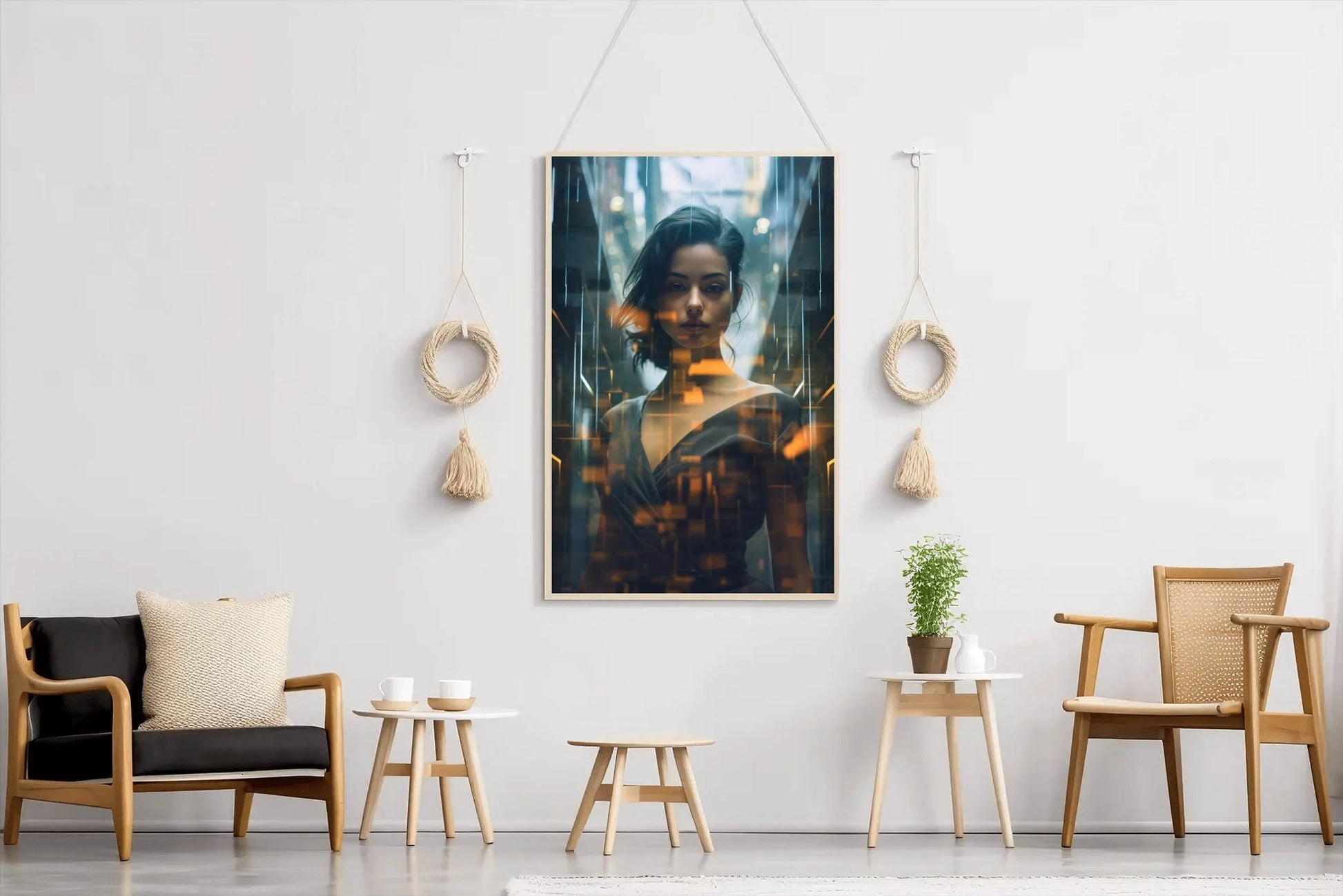 AI Girl Wall Art - beink online art store